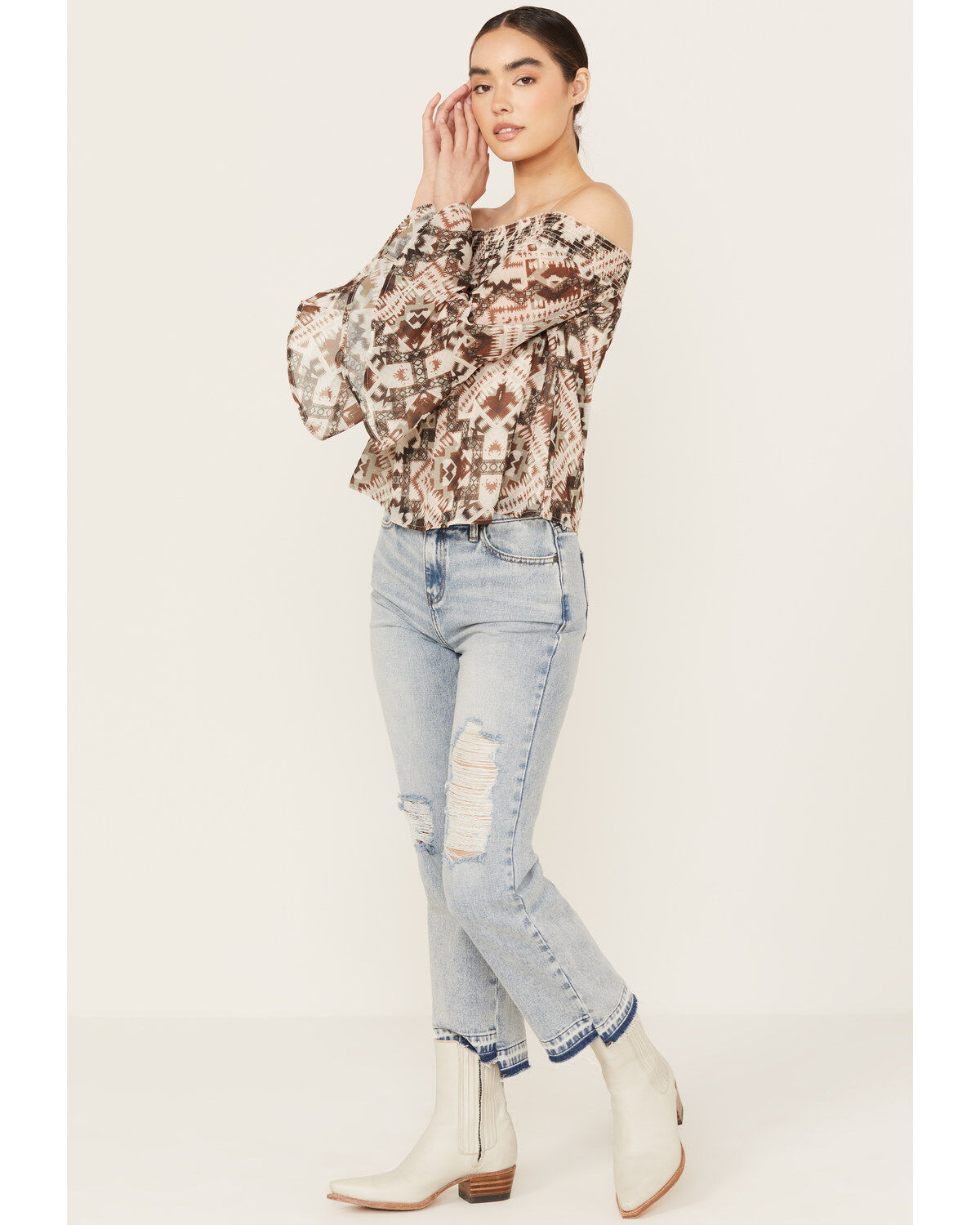 Women's Shyanne Off The Shoulder Chiffon Blouse
