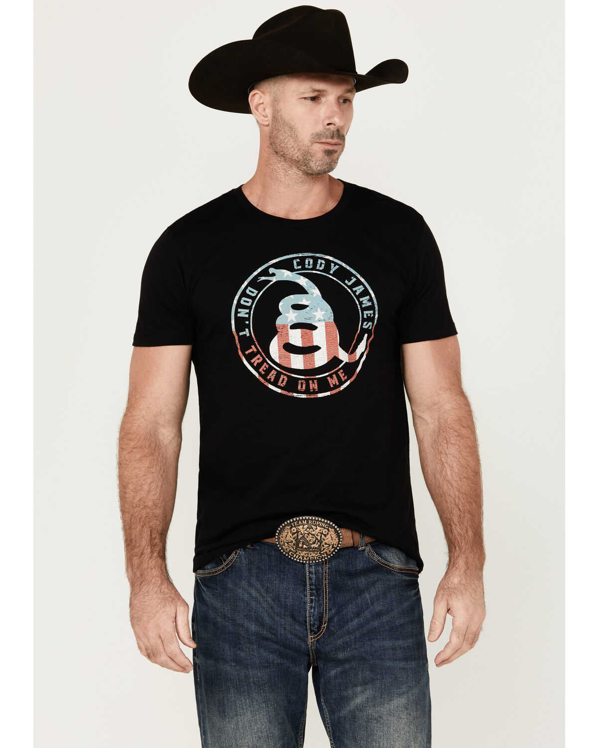 Men's Cody James Snake Circle Short Sleeve Graphic T-Shirt