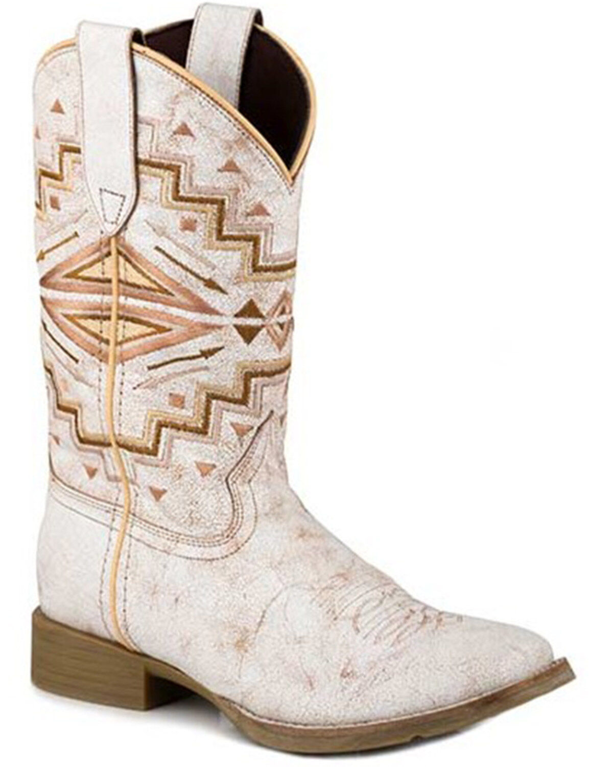 Women's Roper Monterey Southwestern Western Boots - Broad Square Toe