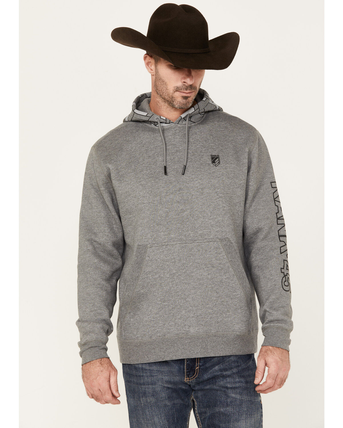 Men's RANK 45 Champion Printed Camo Hooded Sweatshirt
