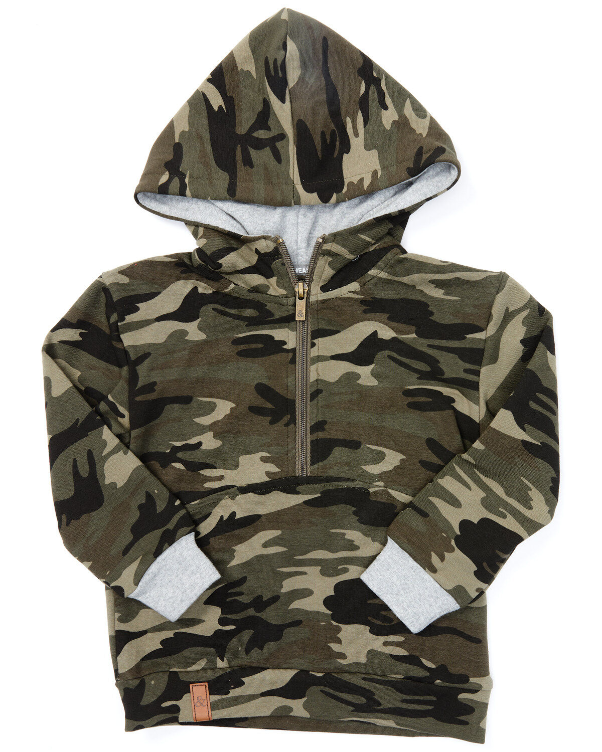 Girls' Ampersand Avenue Infant & Toddler Multi Camo Print 1/4 Zip Pull