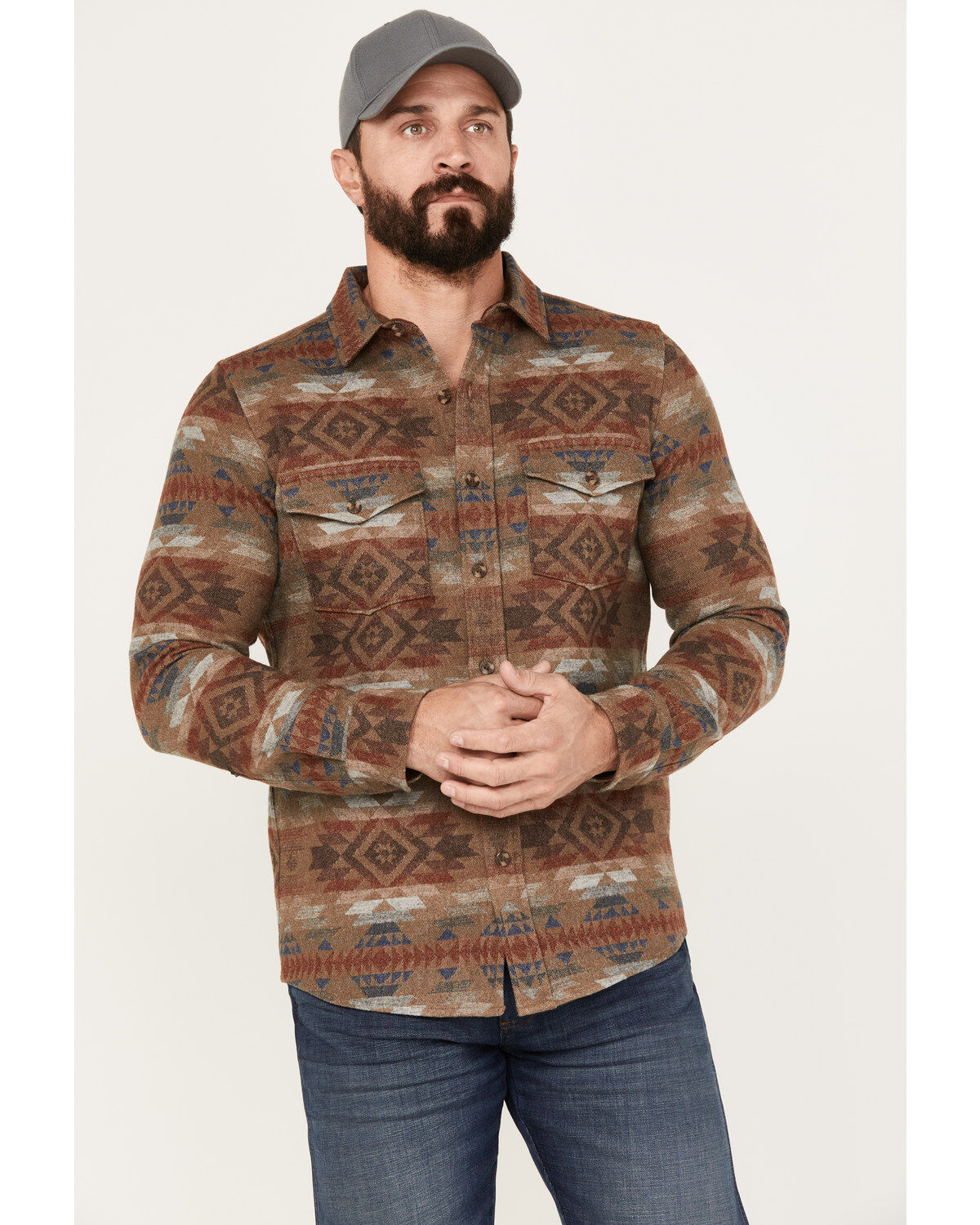 Men's Pendleton LA Pine Button-Down Long Sleeve Western Shirt