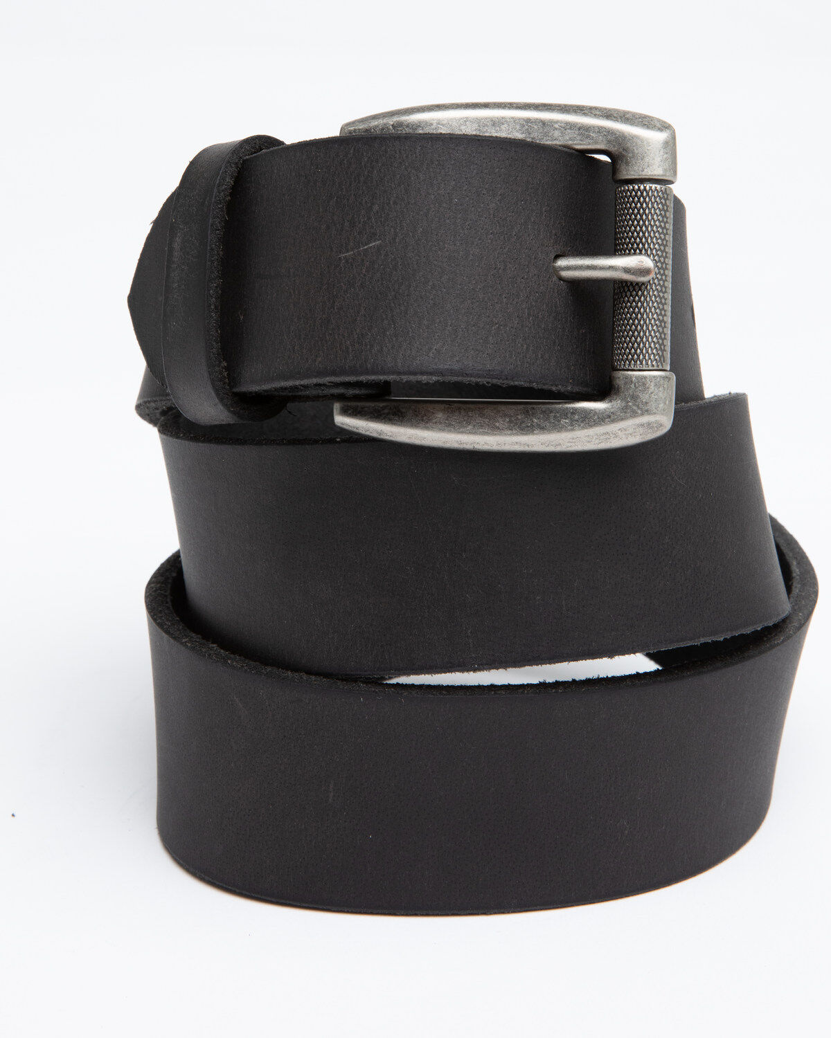 Men's Hawx Black Plain Roller Buckle Work Belt