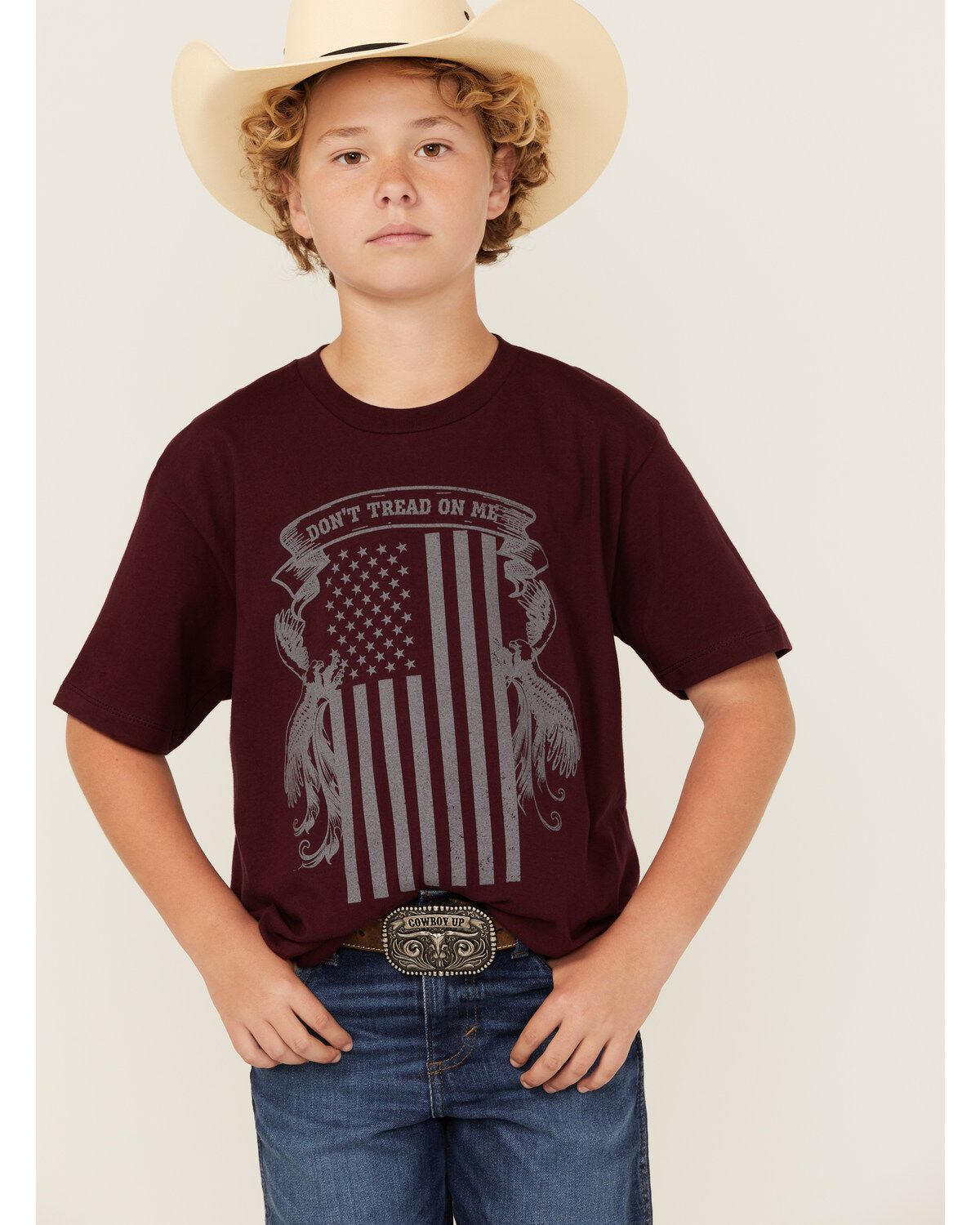 Boys' Cody James Tread Flag Print Short Sleeve Graphic T-Shirt