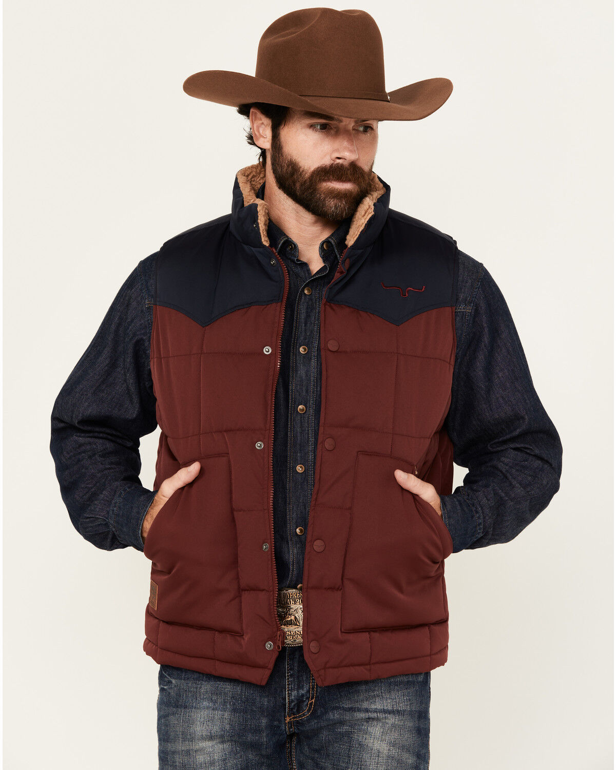 Men's Kimes Ranch Muir Trail Colorblock Quilted Vest