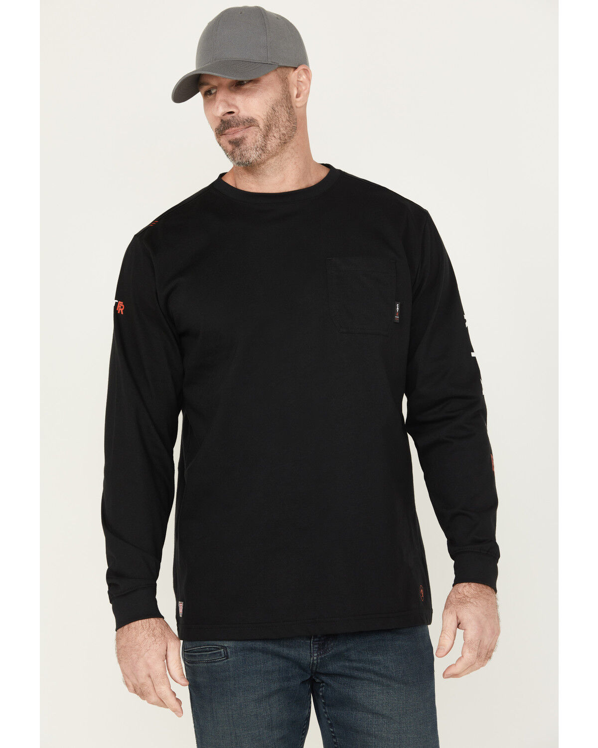 Men's Ariat FR Hard Head Long Sleeve Pocket Work Shirt