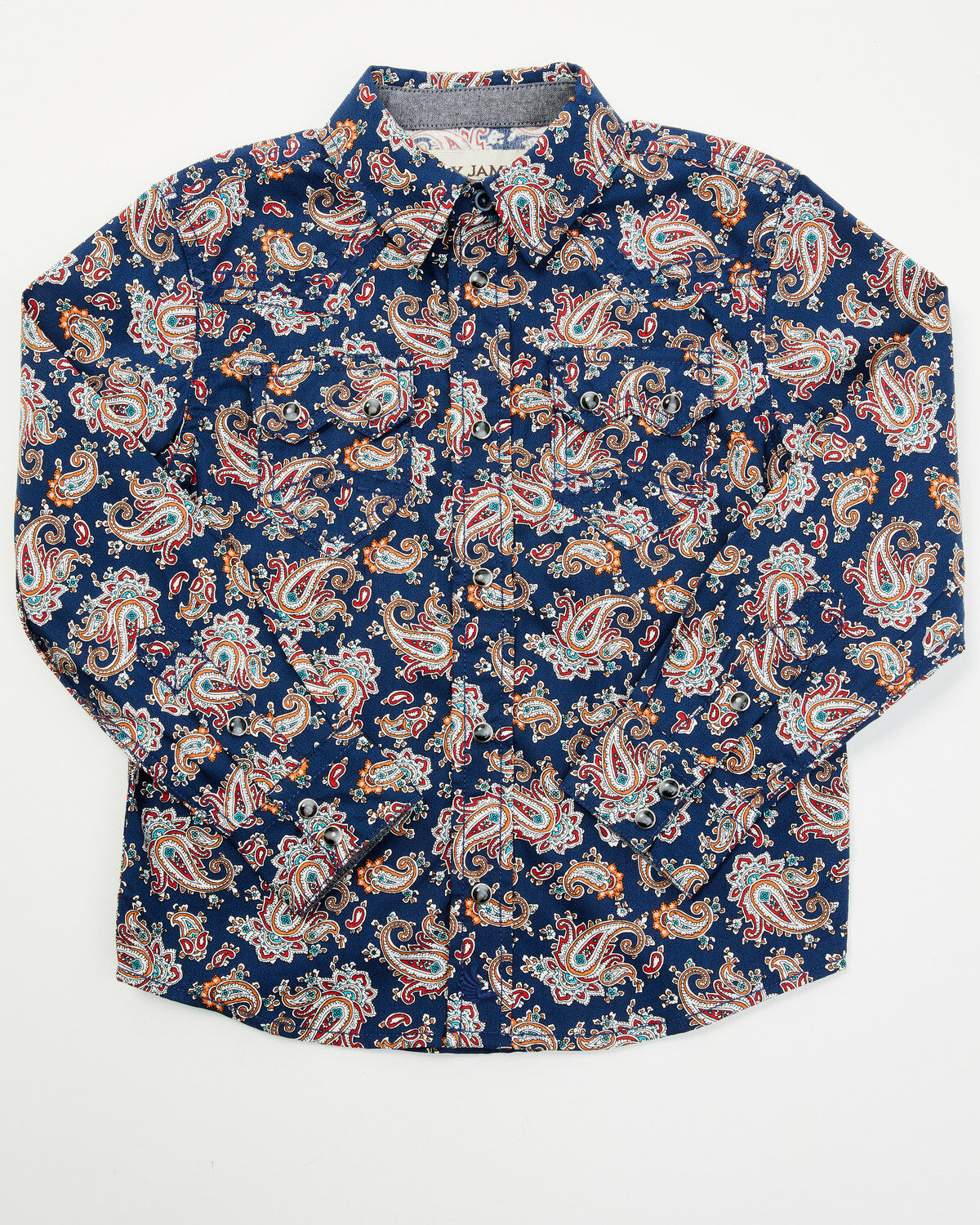 Boys' Cody James Toddler Grand Finale Paisley Print Long Sleeve Snap W