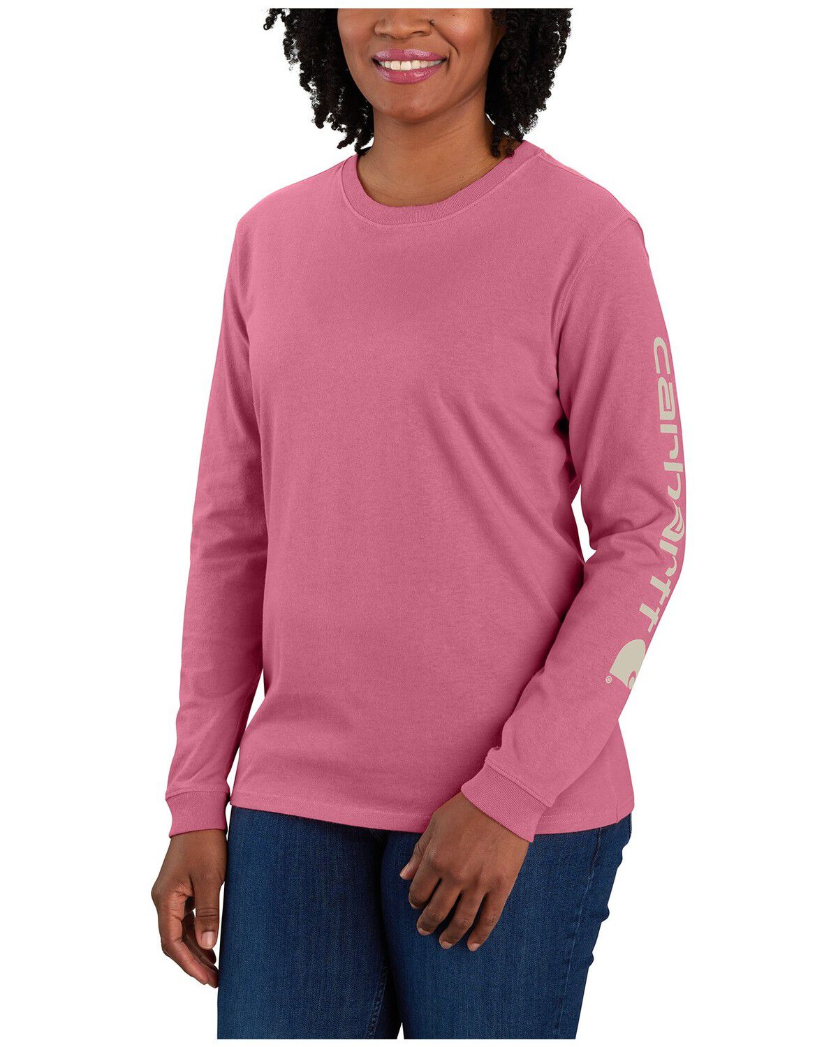Women's Carhartt Loose Fit Heavyweight Long Sleeve Logo Graphic Work T