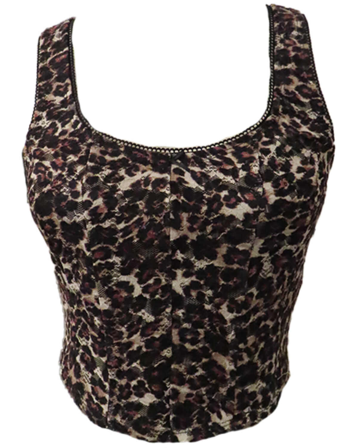 Women's Originality Lace Leopard Print Corset Top