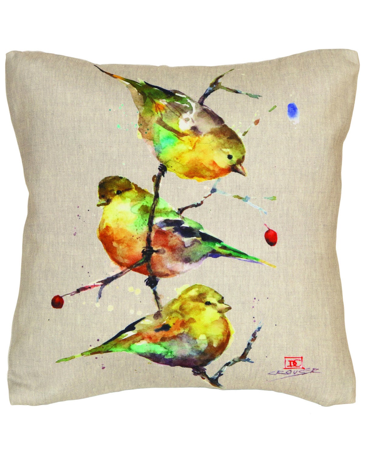 Carstens Home Triple Gold Outdoor Pillow