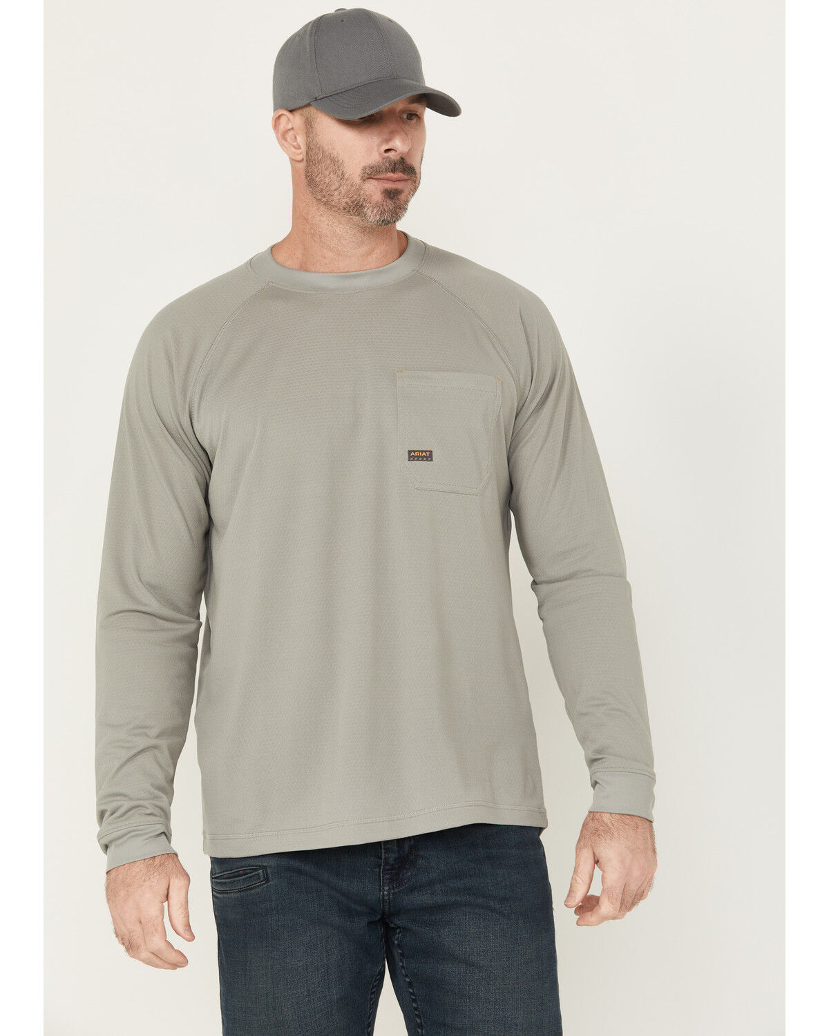 Men's Ariat Rebar Heat Fighter Long Sleeve Work Shirt