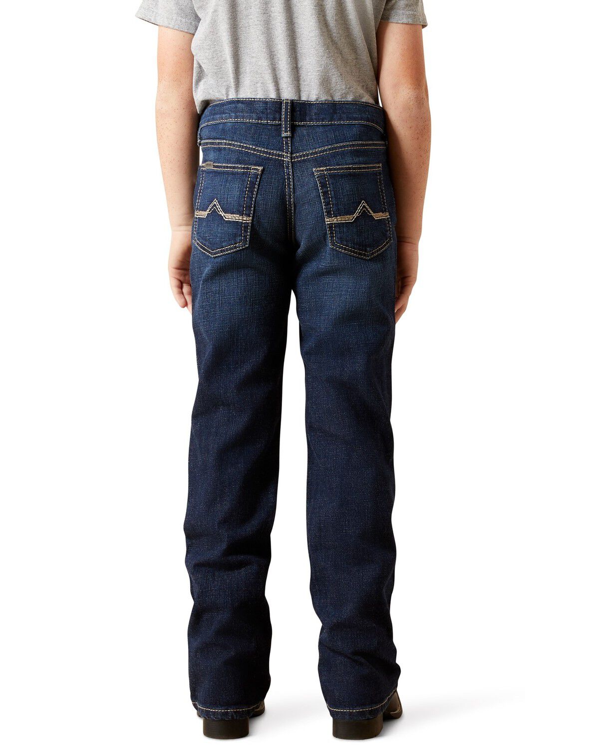 Boys' Ariat B4 Dark Wash Relaxed Bootcut Stretch Denim Jeans