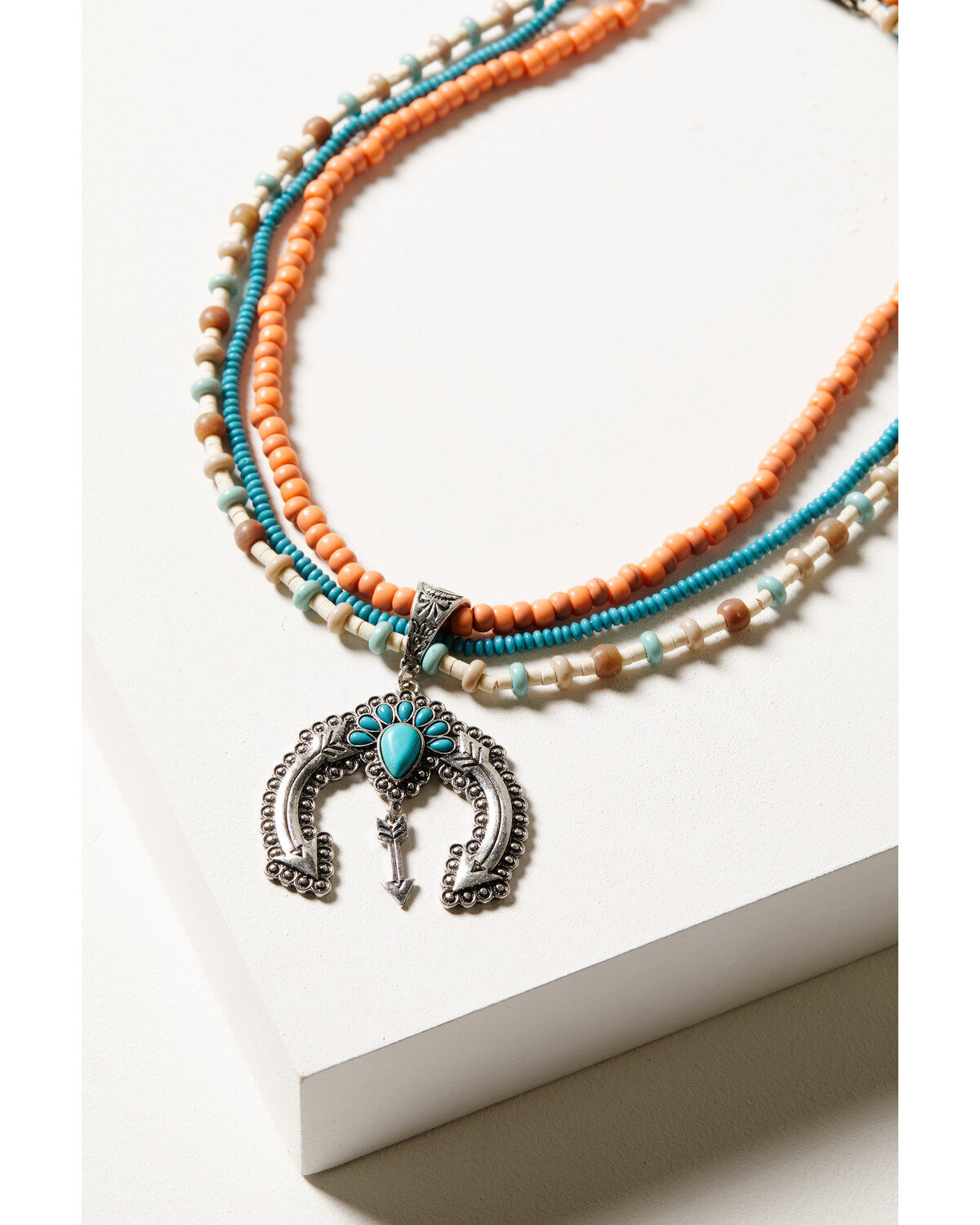 Women's Shyanne Wildflower Bloom Squash Blossom Arrow Necklace