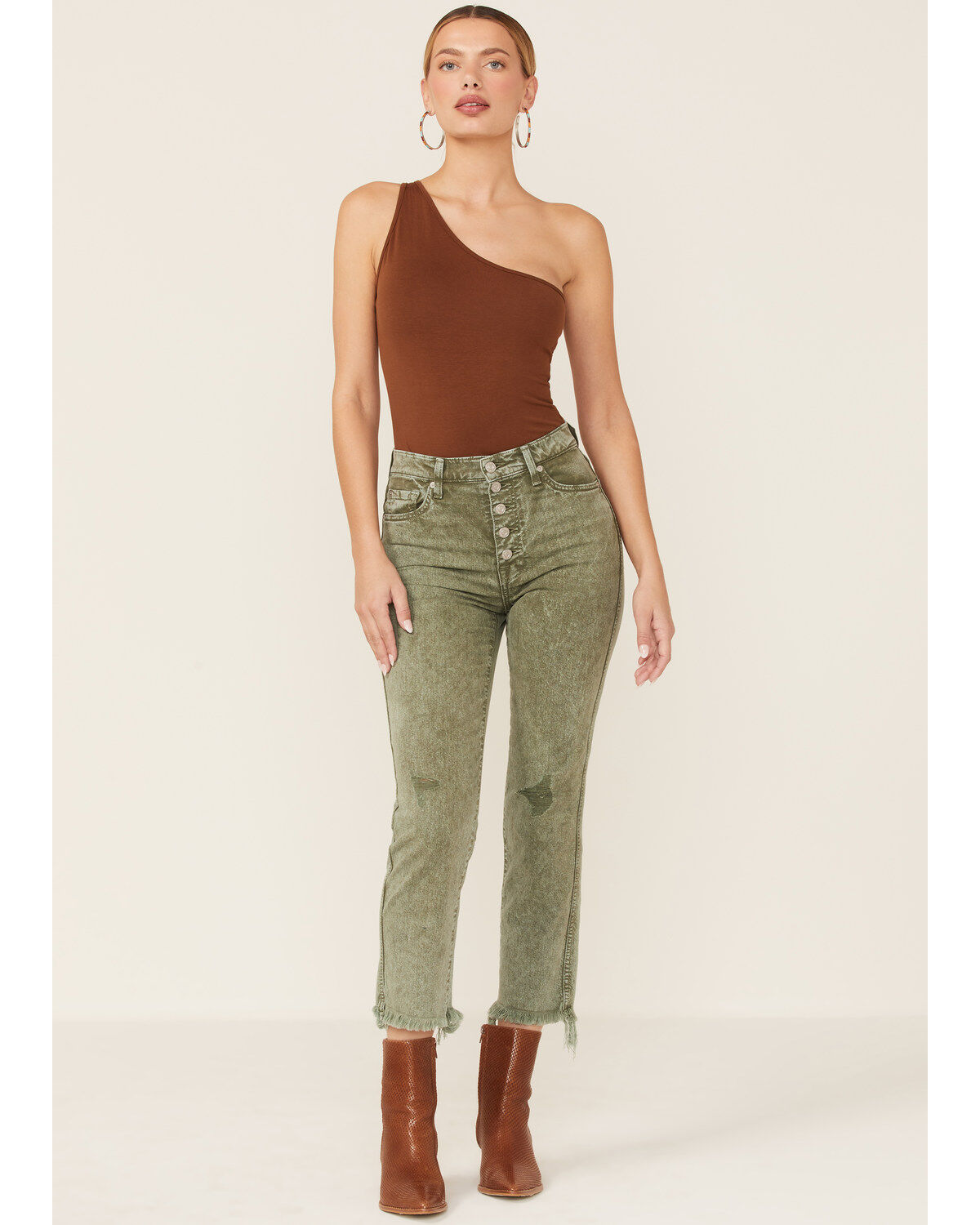 Women's 7 For All Mankind Vintage High Rise Crop Jeans