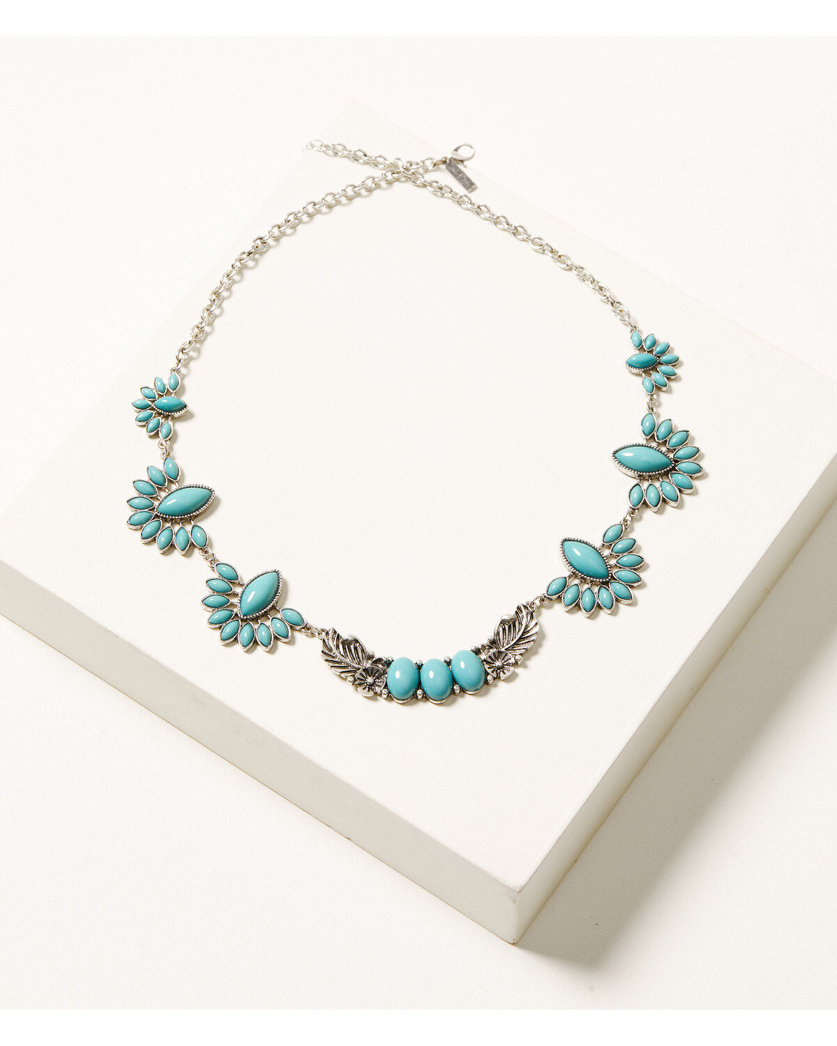 Women's Shyanne Cactus Rose Turquoise Blossom Stone Necklace