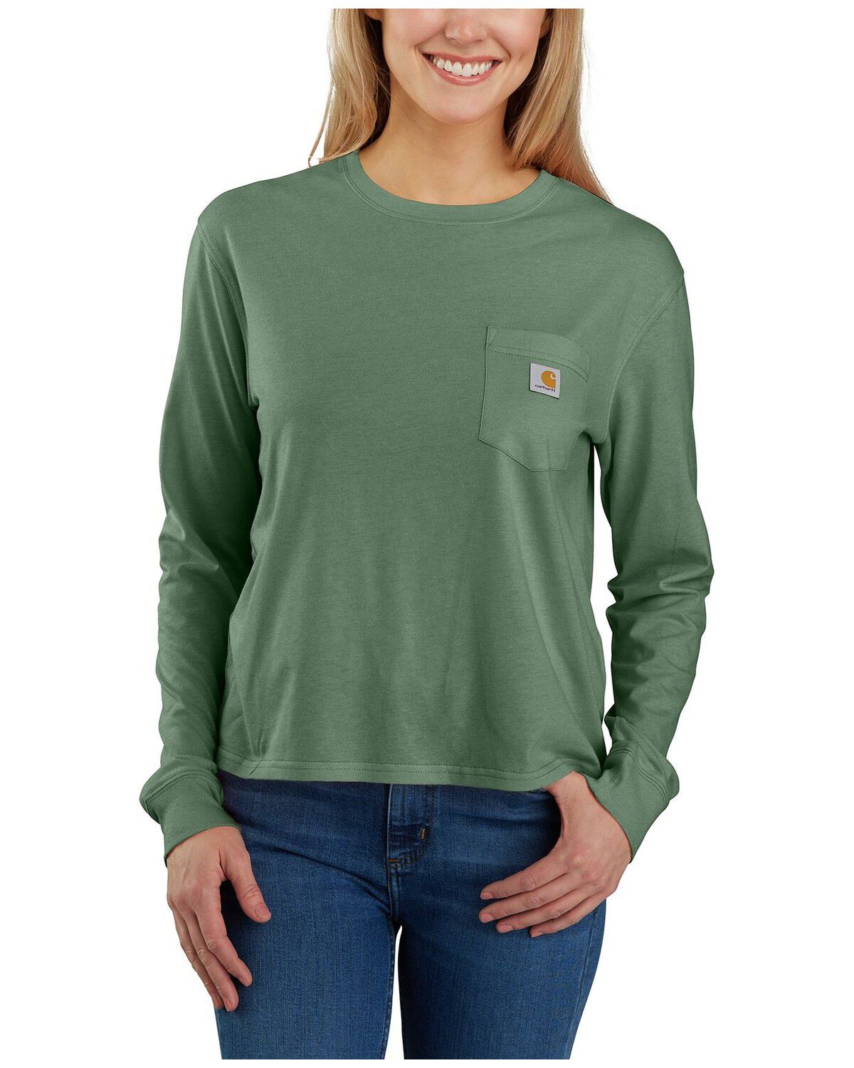 Women's Carhartt Tencel Fiber Series Logo Loose Fit Long Sleeve Work