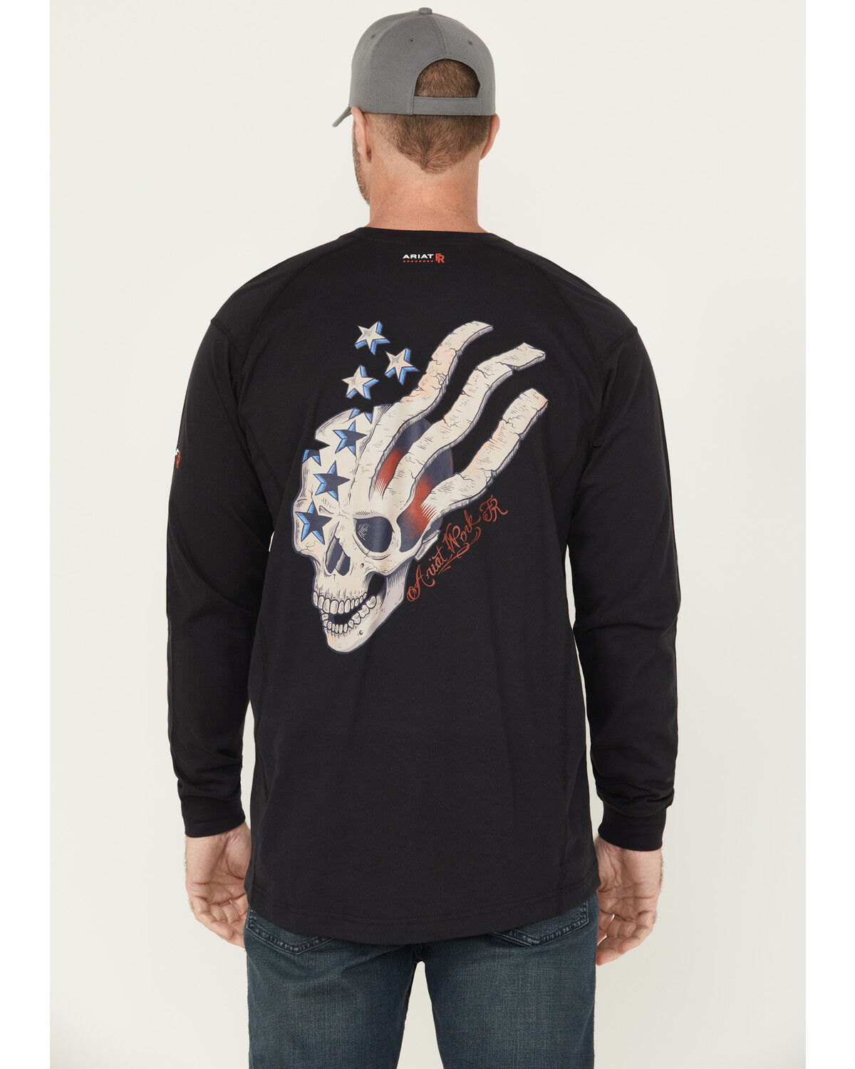 Men's Ariat FR Air USA Scream Long Sleeve Work T-Shirt