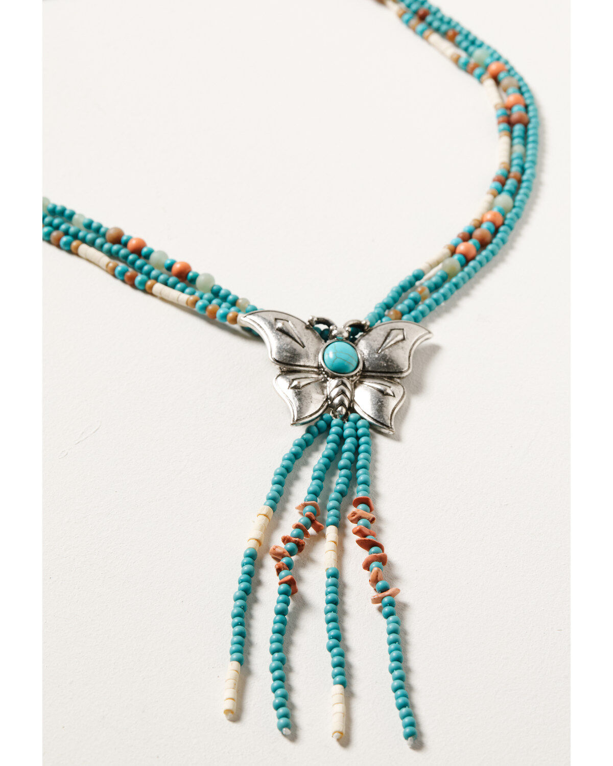 Women's Shyanne Wildflower Bloom Butterfly Bolo Necklace