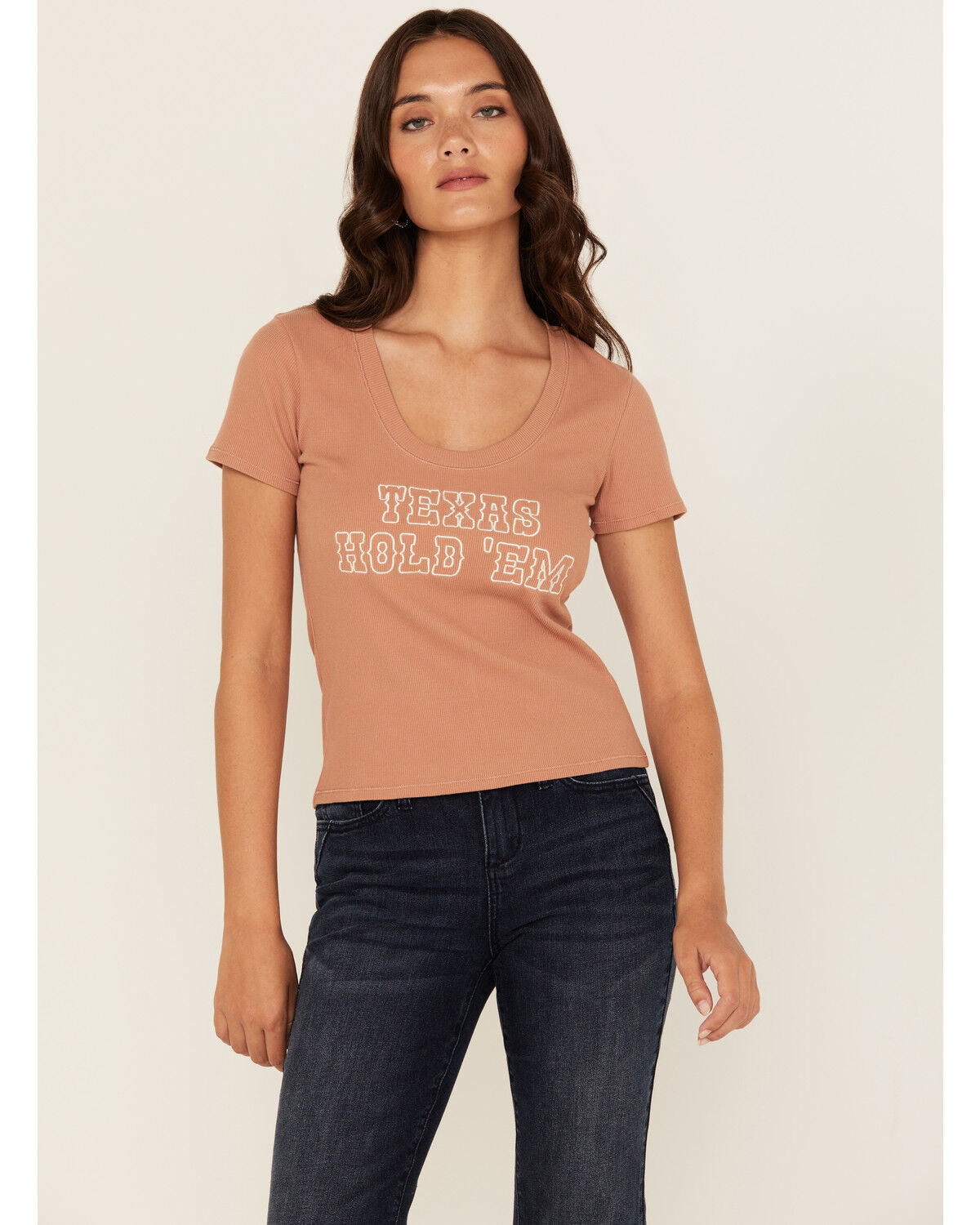 Women's White Crow Texas Hold 'Em Short Sleeve Tee