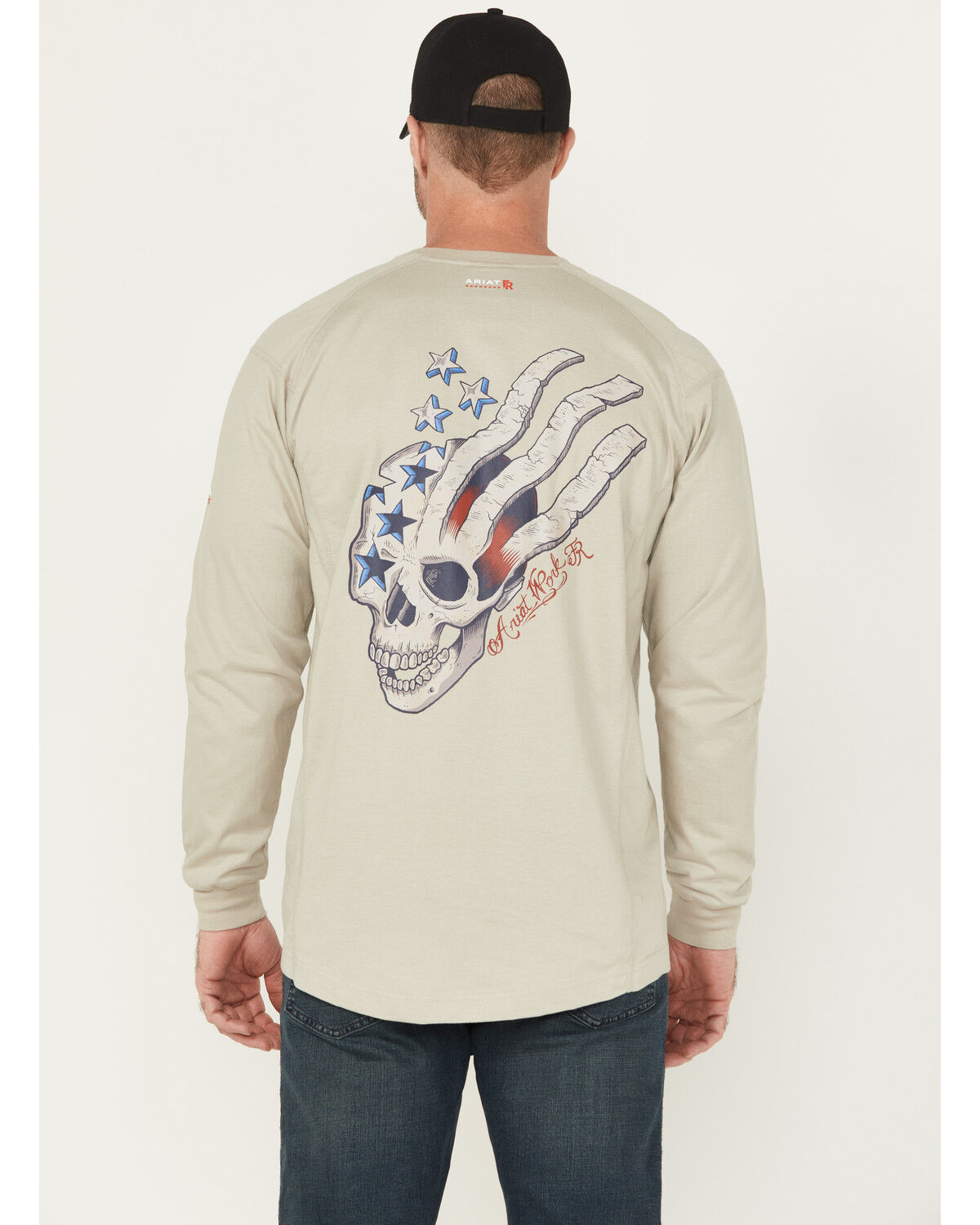 Men's Ariat FR Air USA Scream Long Sleeve Work T-Shirt