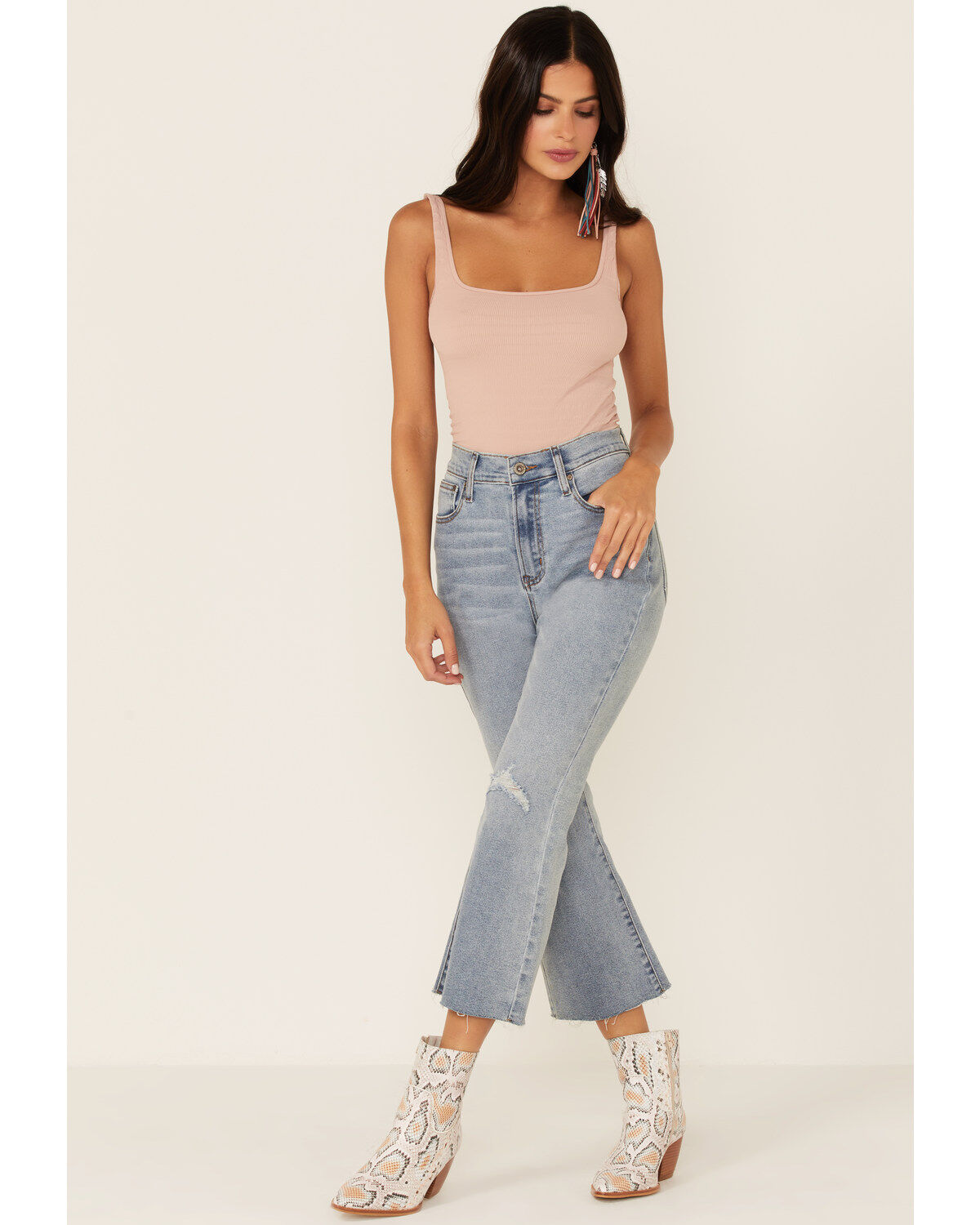 Women's Wishlist Crop Kick Flare Leg Jeans