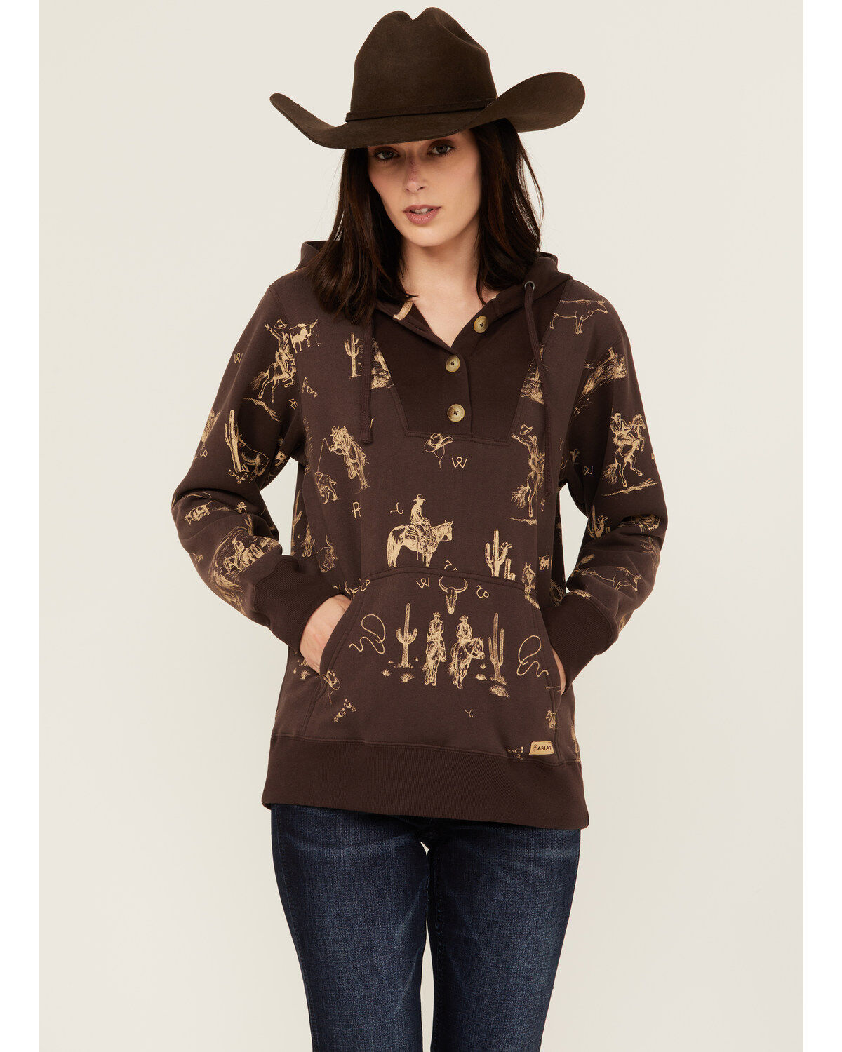 Women's Ariat Rachin' Graphic Print Hoodie