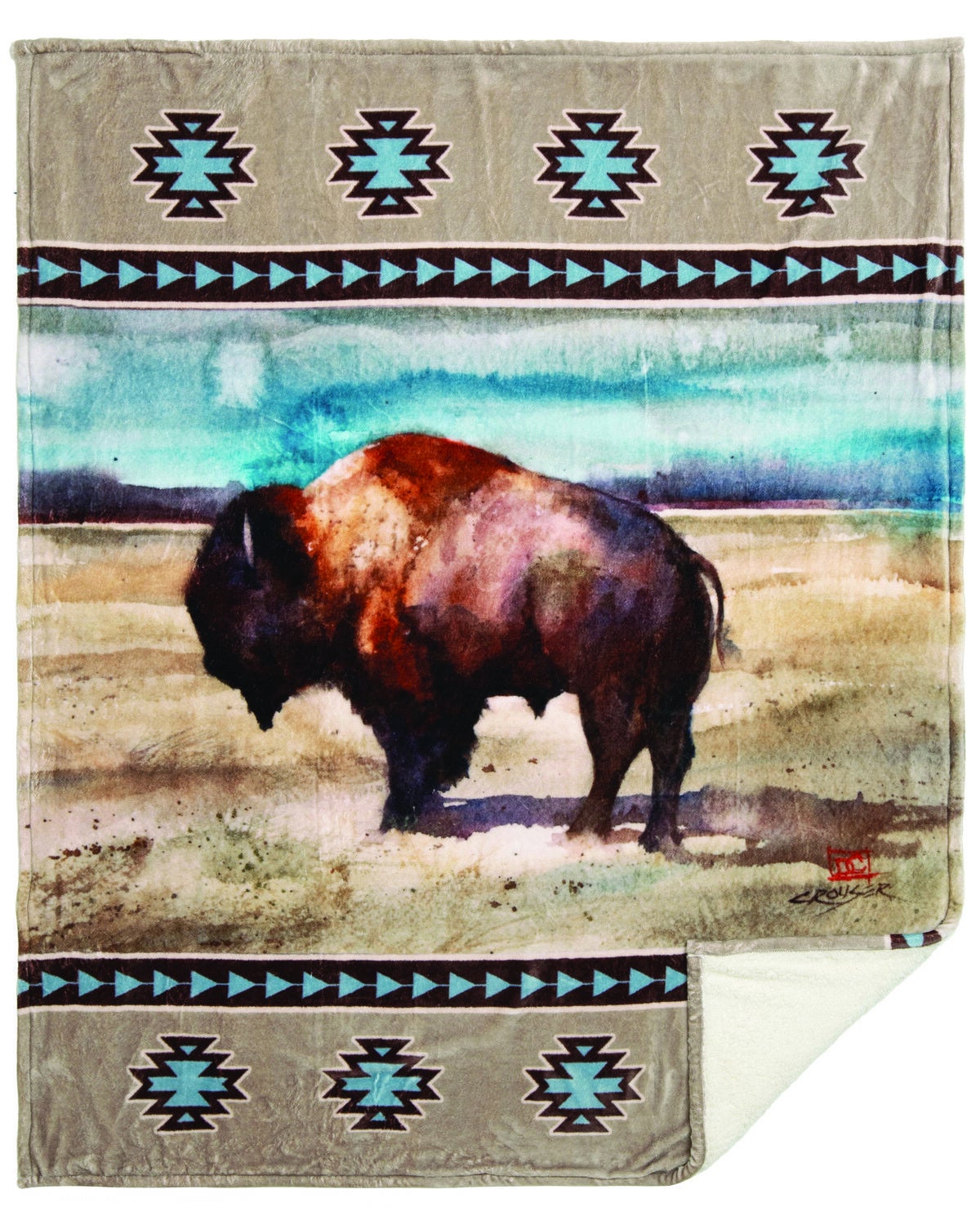 Carstens Home Dean Crouser Renegade Plush Sherpa Throw