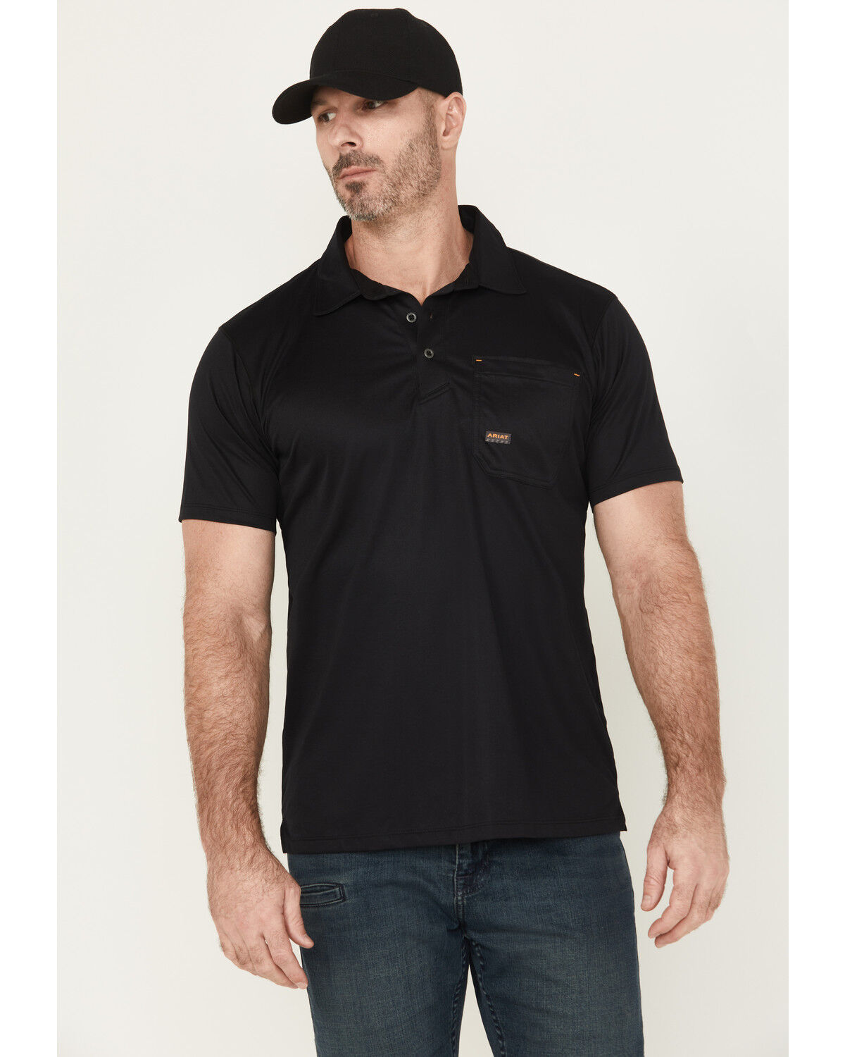 Men's Ariat Rebar Foreman Short Sleeve Polo Shirt