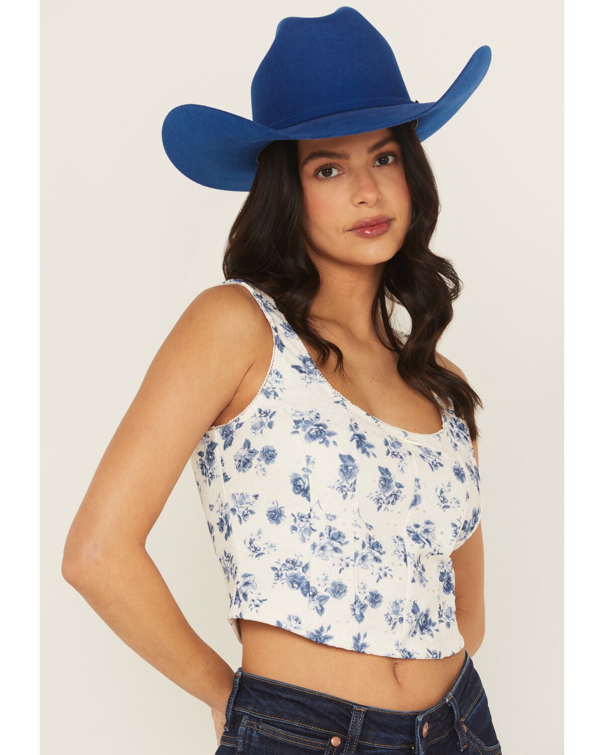 Women's Shyanne Floral Print Corset Top