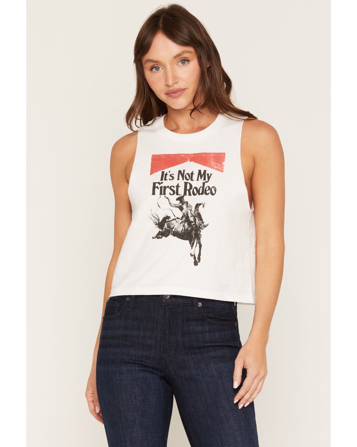 Women's Girl Dangerous First Rodeo Graphic Tank