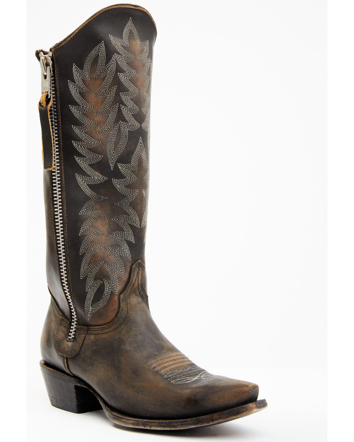 Women's Idyllwind Latigo Side Zip Distressed Tall Western Boot - Snip