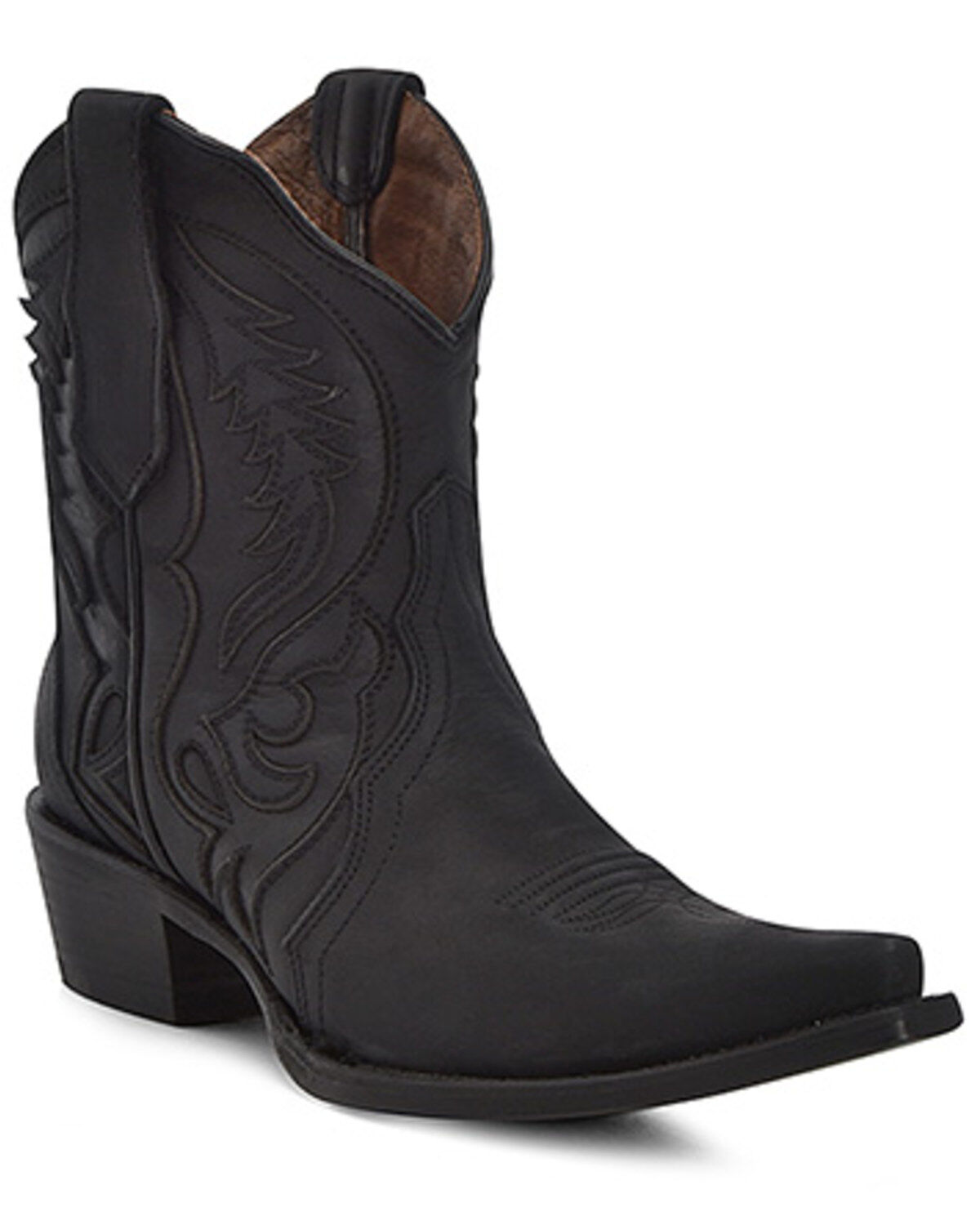 Women's Circle G Inlay Western Booties - Snip Toe