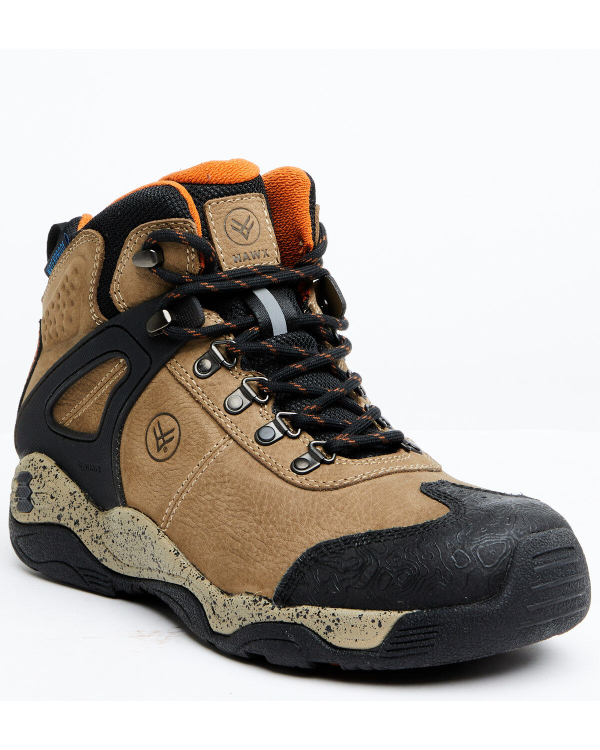 Men's Hawx Talon 2 Deep Taupe Waterproof Lace-Up Hiking Work Boots - S