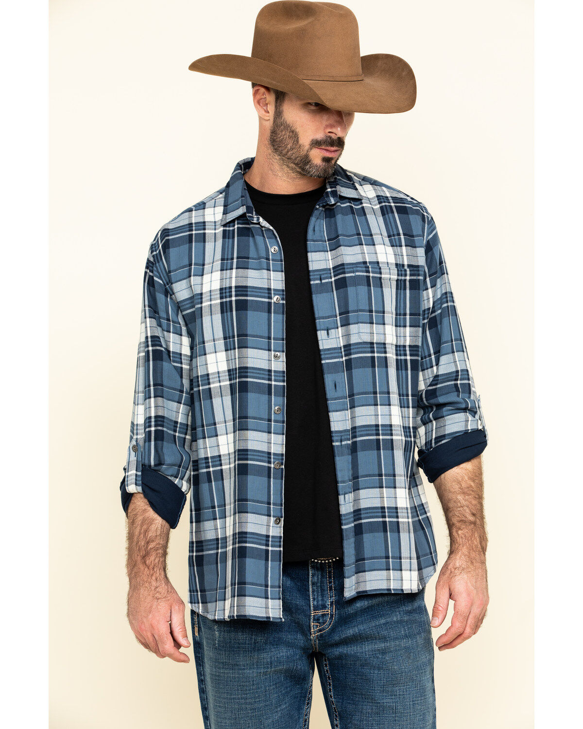 Men's Pendleton Fairbanks Plaid Button Long Sleeve Western Shirt