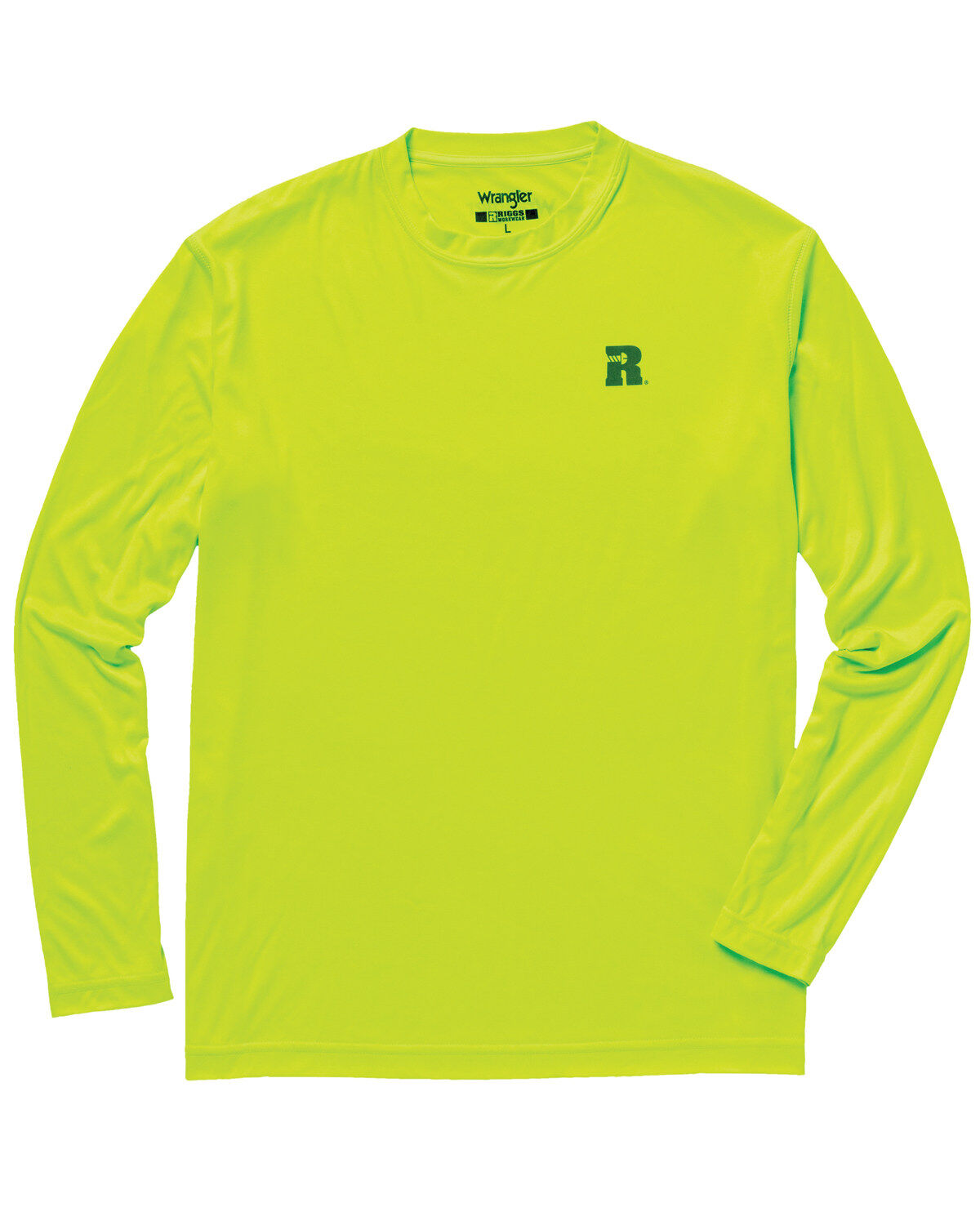 Men's Wrangler Riggs Crew Performance Long Sleeve Work T-Shirt