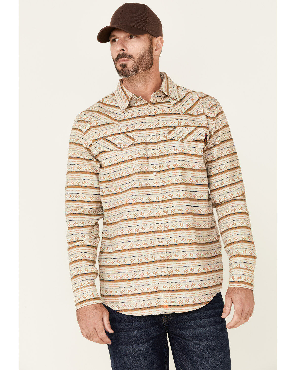 Men's Cody James FR Striped Long Sleeve Work Shirt