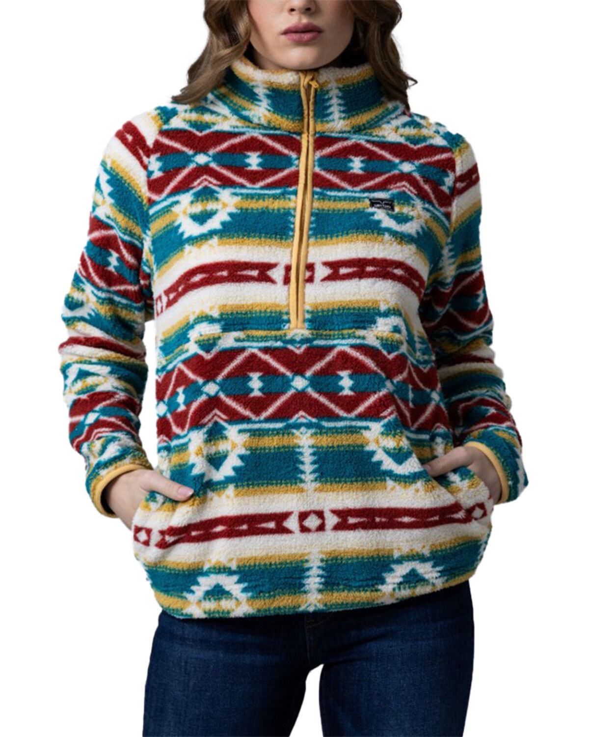 Women's Kimes Ranch Southwestern Print Sherpa Pullover