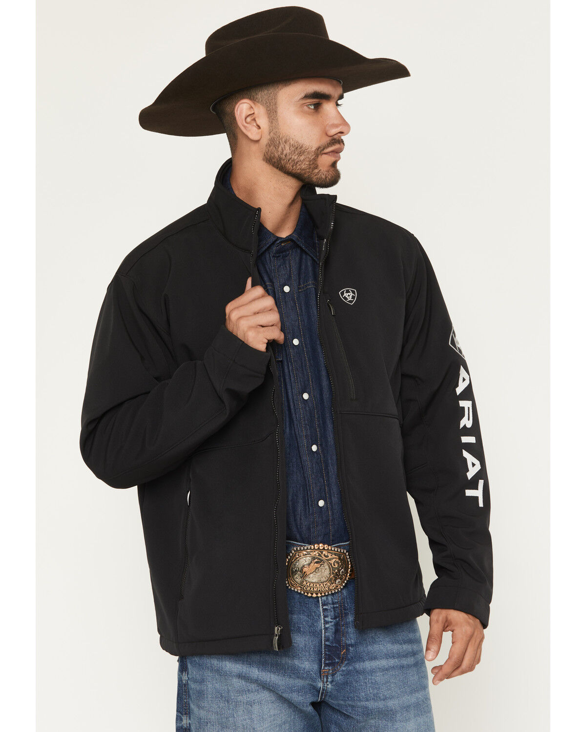 Men's Ariat Logo Concealed Carry Softshell Jacket - Big