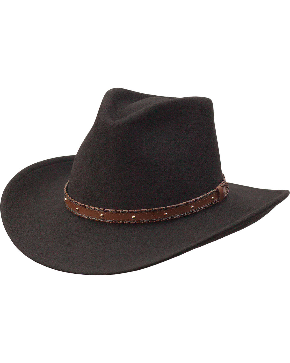 Men's Black Creek Black Crushable Wool Hat