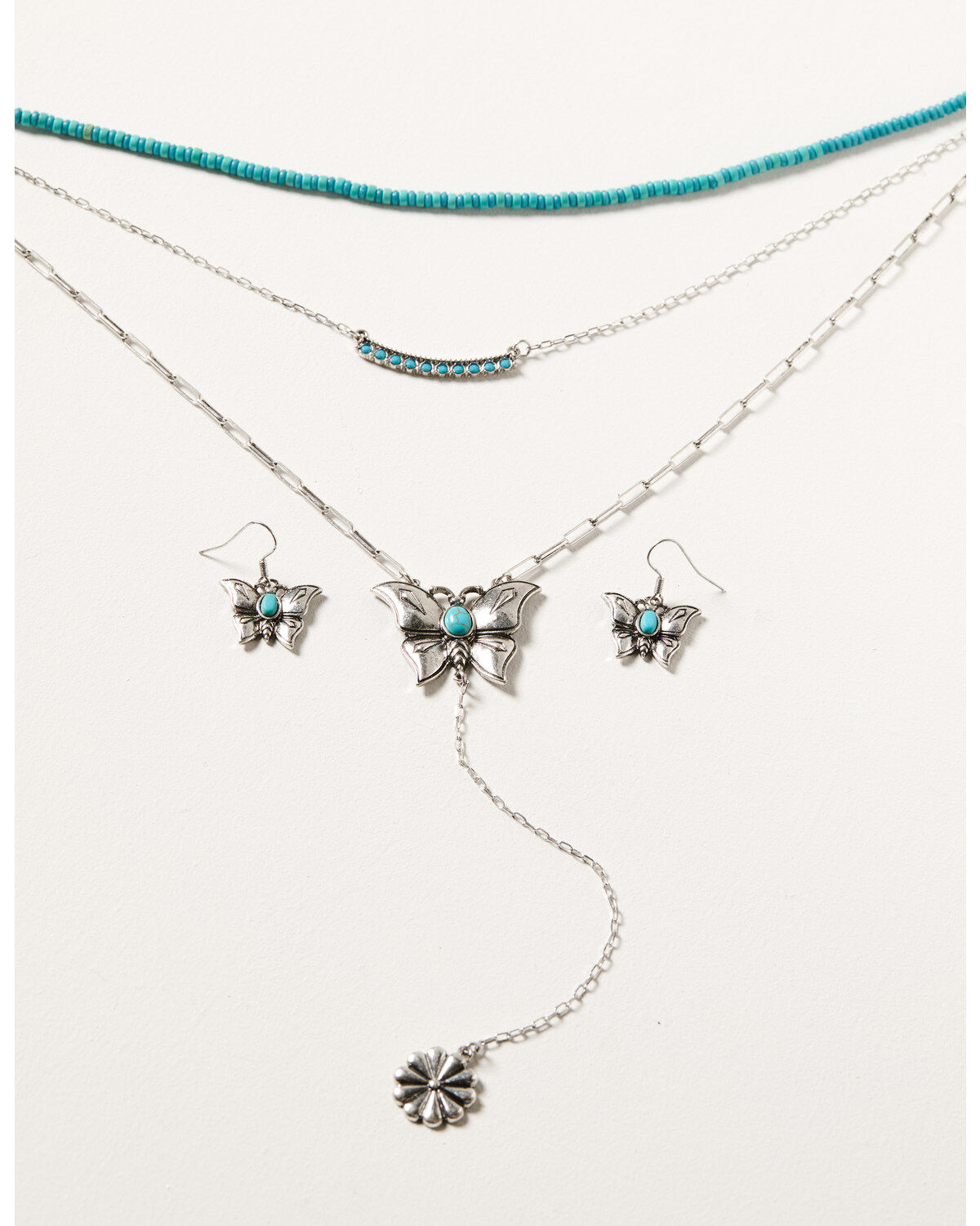 Women's Shyanne Wildflower Bloom Butterfly Concho Jewelry Set - 2 Piec