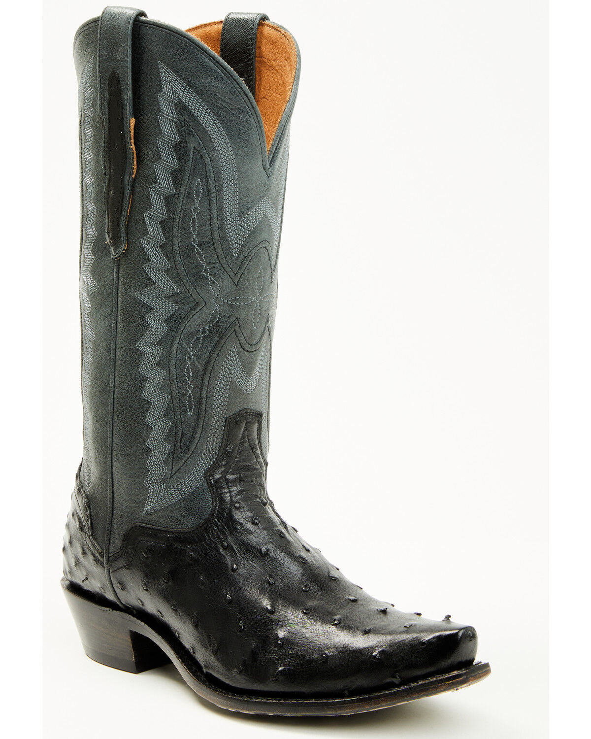 Women's El Dorado Camille Exotic Ostrich Tall Western Boots - Snip Toe