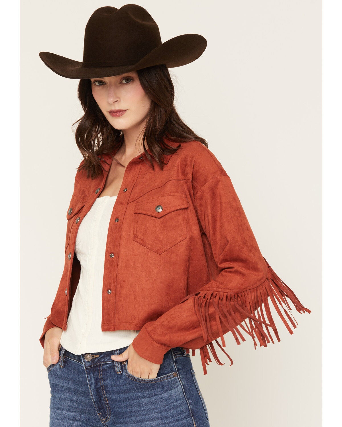 Women's Shyanne Sierra Faux Suede Trucker Jacket