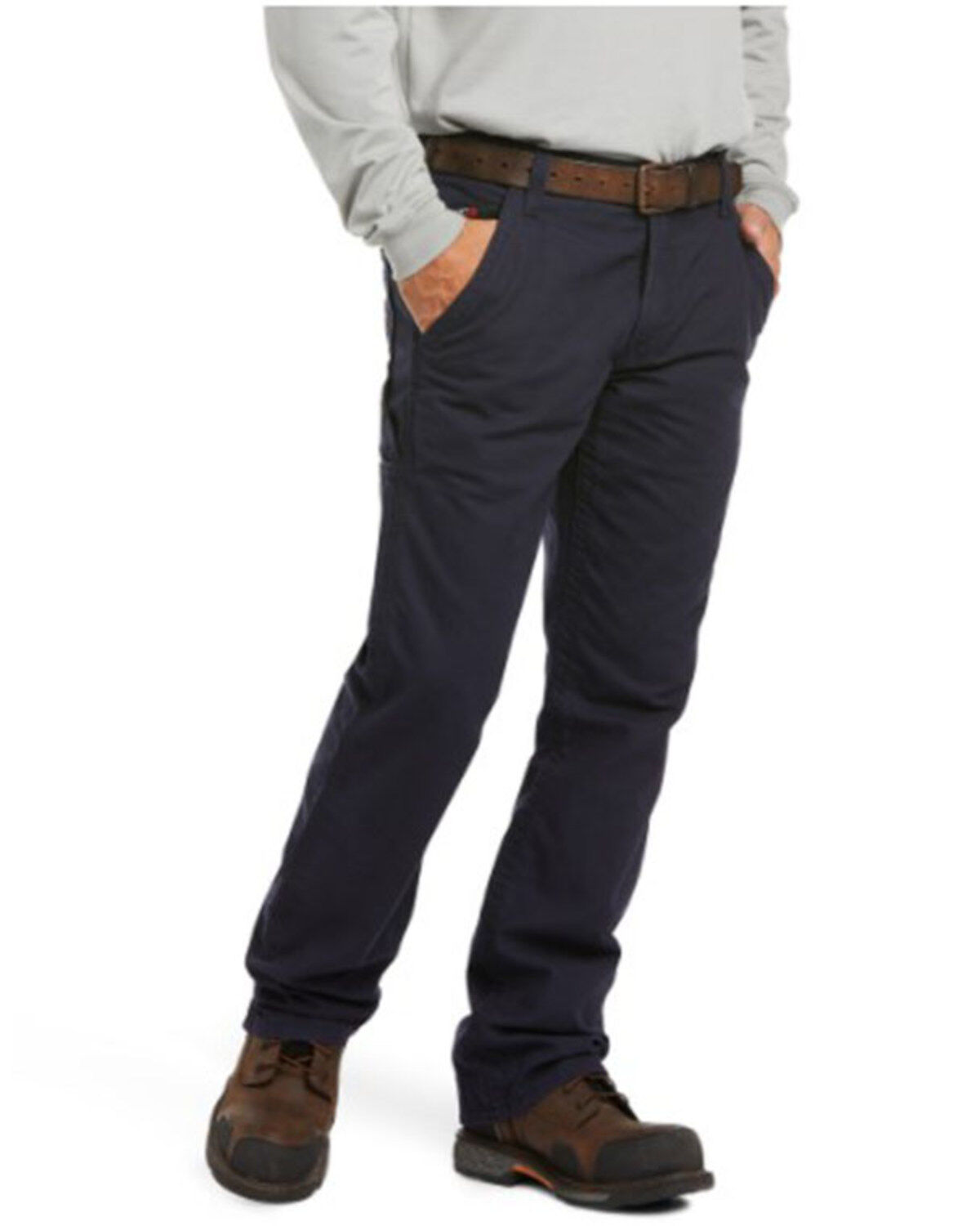 Men's Ariat FR M4 Navy Workhorse Bootcut Work Jeans - Big