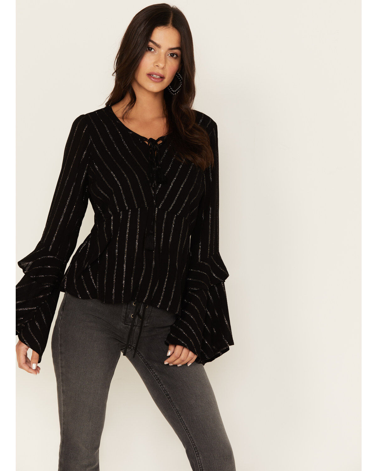 Women's Idyllwind Lafayette Metallic Stripe Top