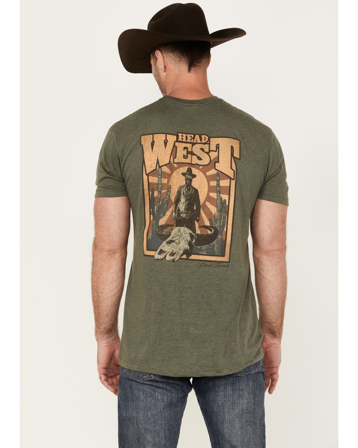 Men's Cody James Head West Short Sleeve Graphic T-Shirt