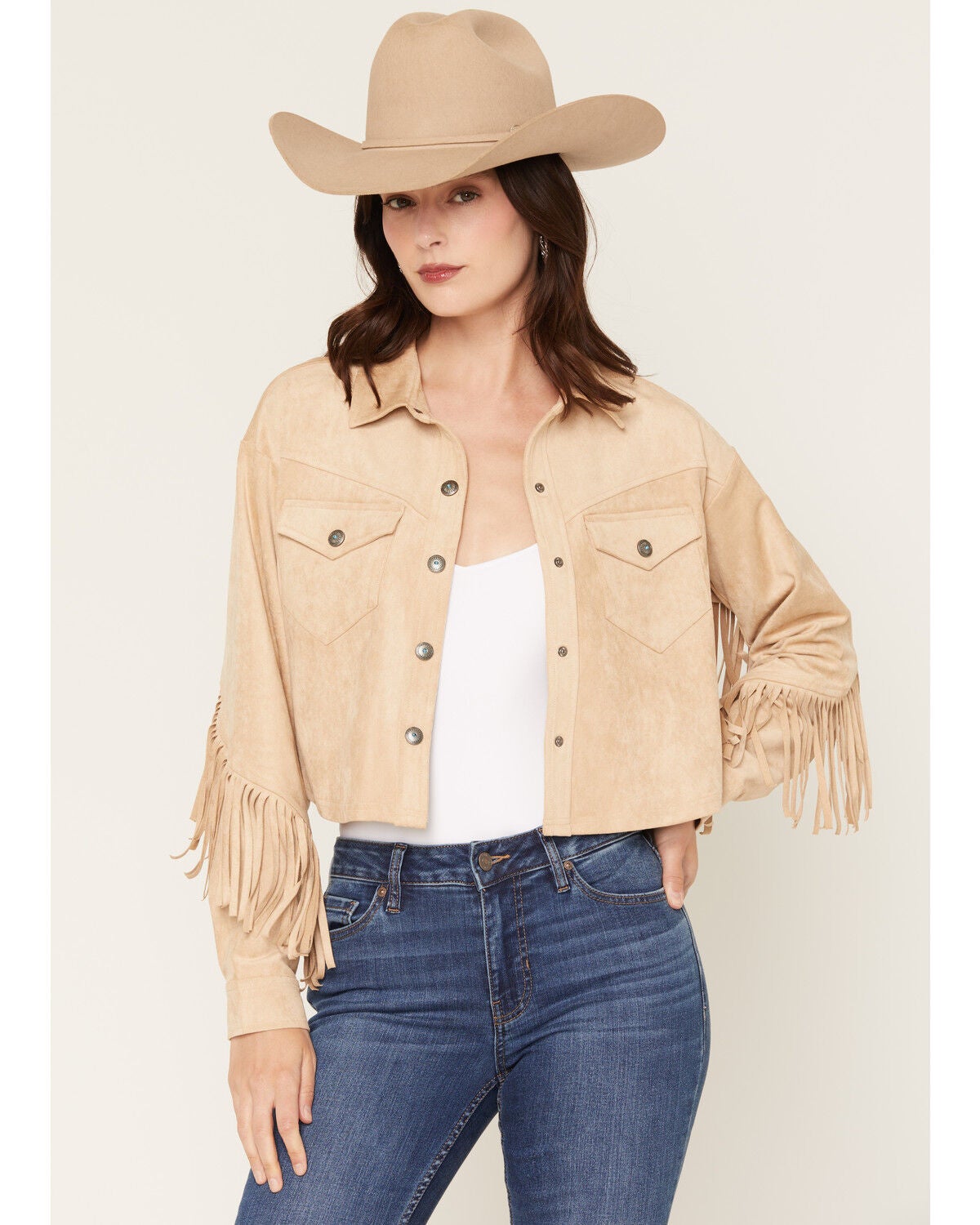 Women's Shyanne Sierra Faux Suede Trucker Jacket