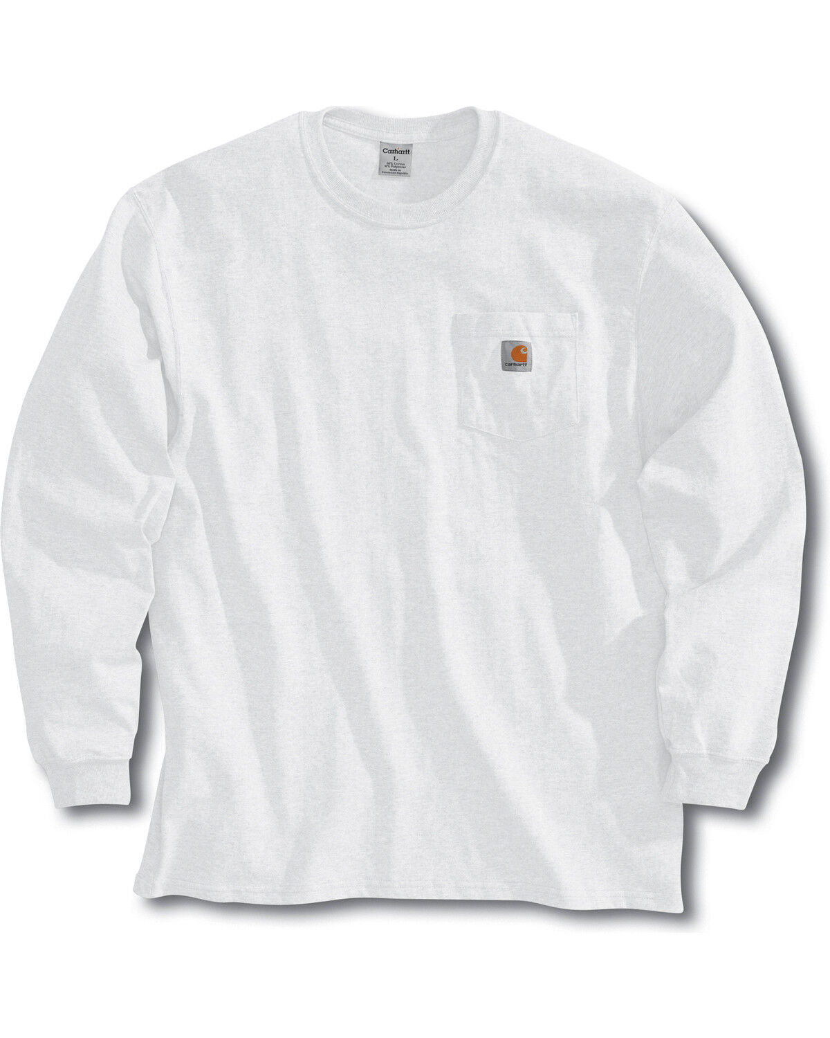 Men's Carhartt Loose Fit Heavyweight Long Sleeve Logo Pocket Work T-Sh