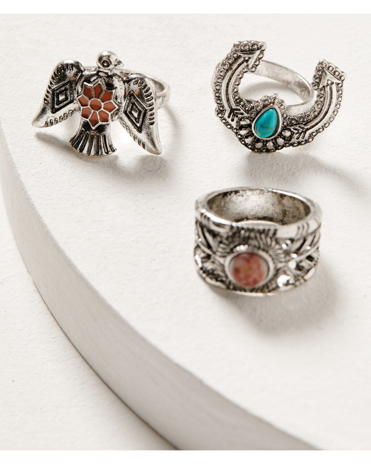 Women's Shyanne Wildflower Bloom Ring Set - 3-Piece