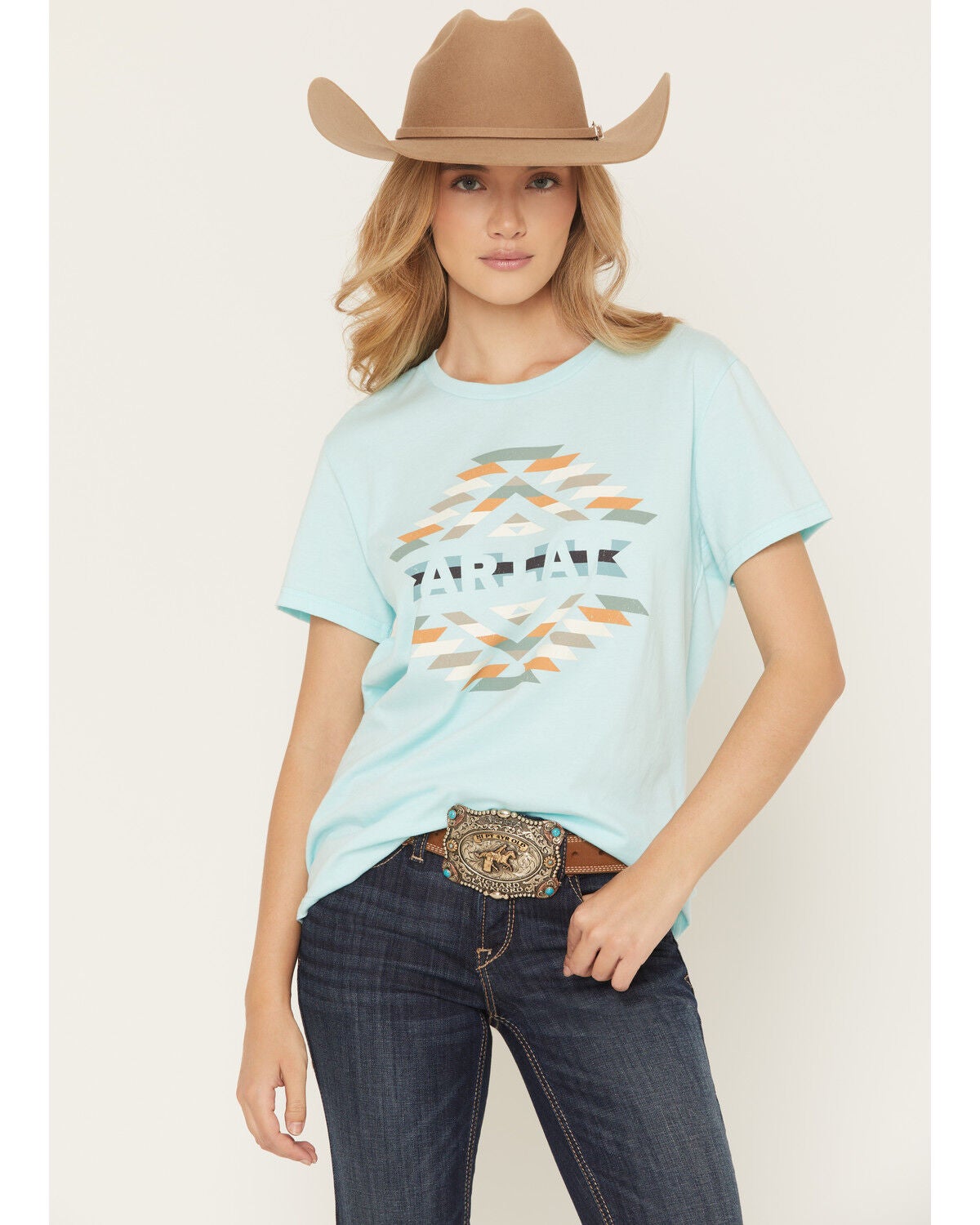 Women's Ariat Boot Barn Exclusive Southwestern Print Short Sleeve Grap