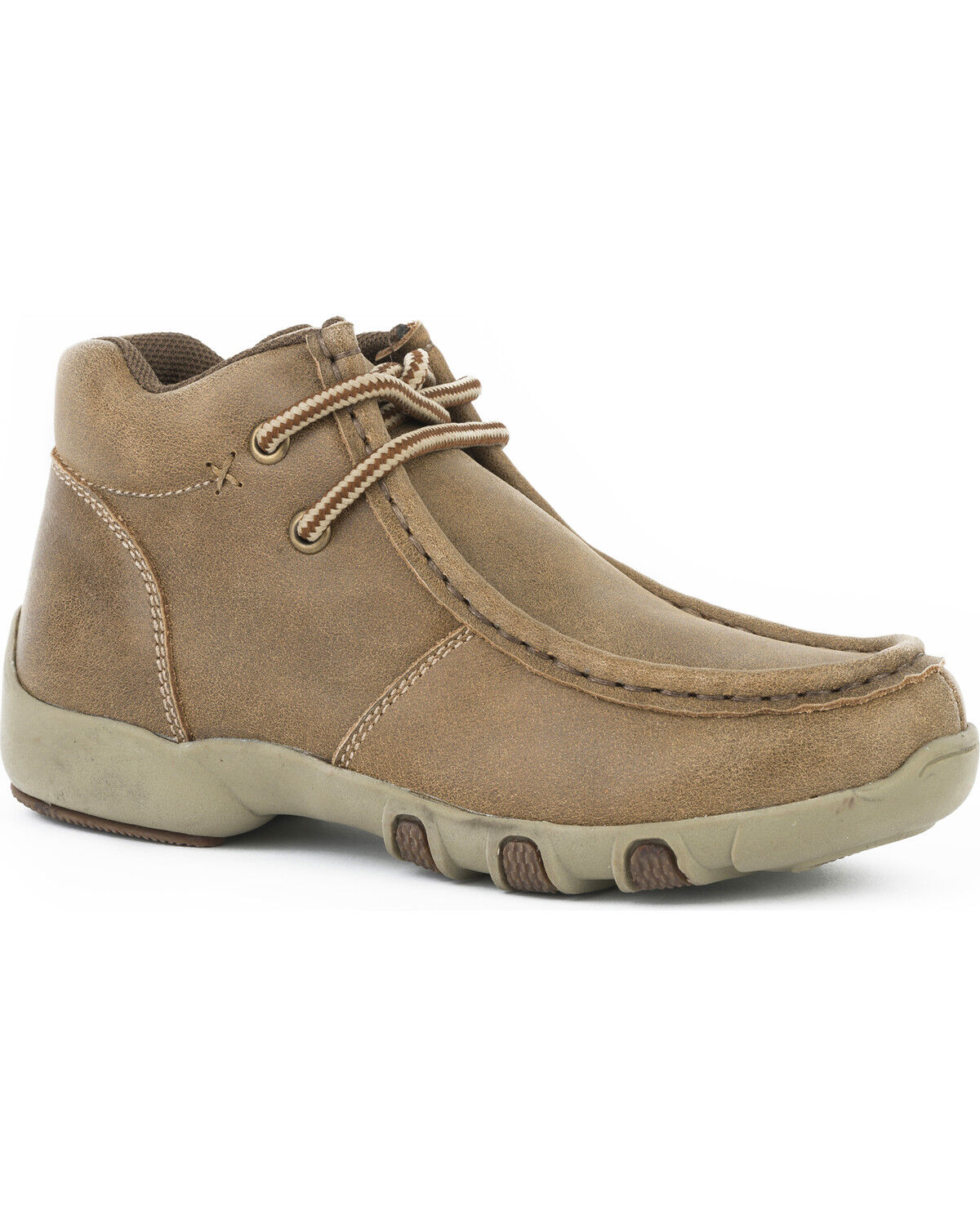 Boys' Roper Vintage Leather Chukka Driving Mocs - Moc Toe